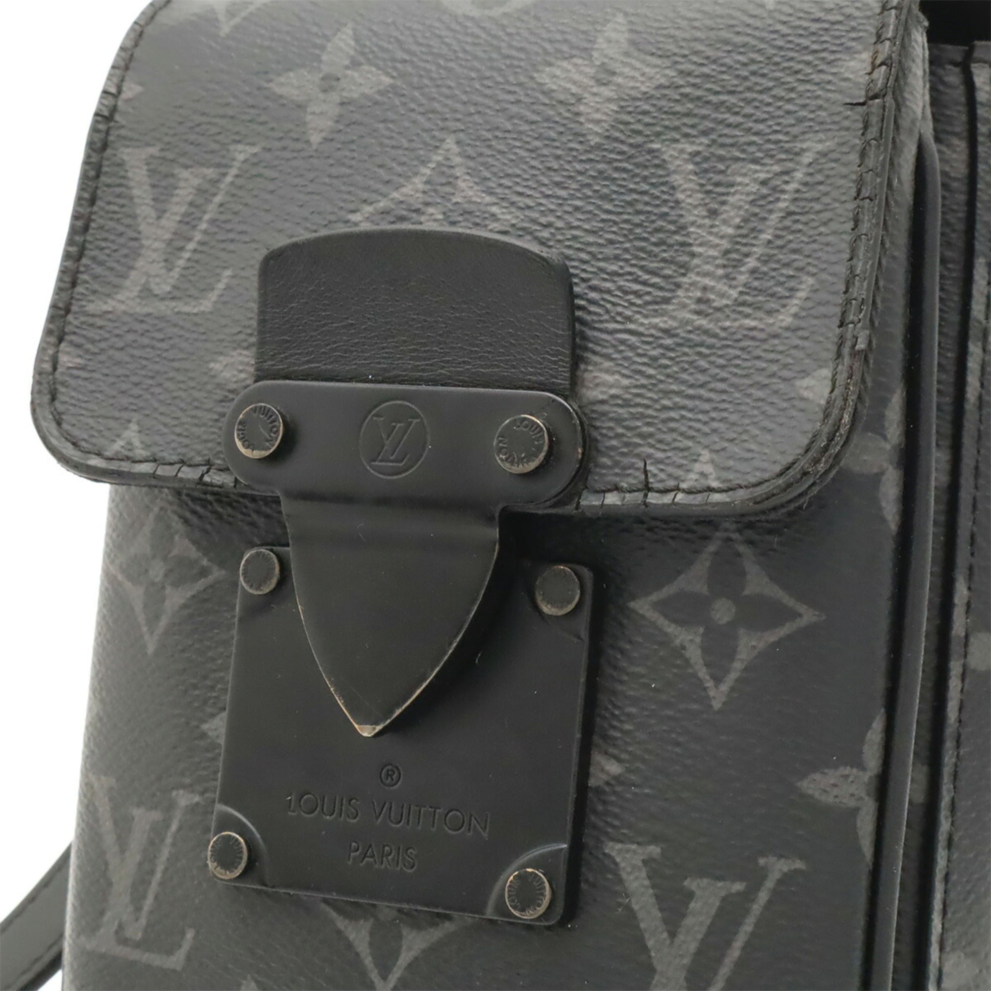 Louis Vuitton Black Gray Monogram Eclipse Monogram Eclipse Shoulder Bag (Pre-Owned)