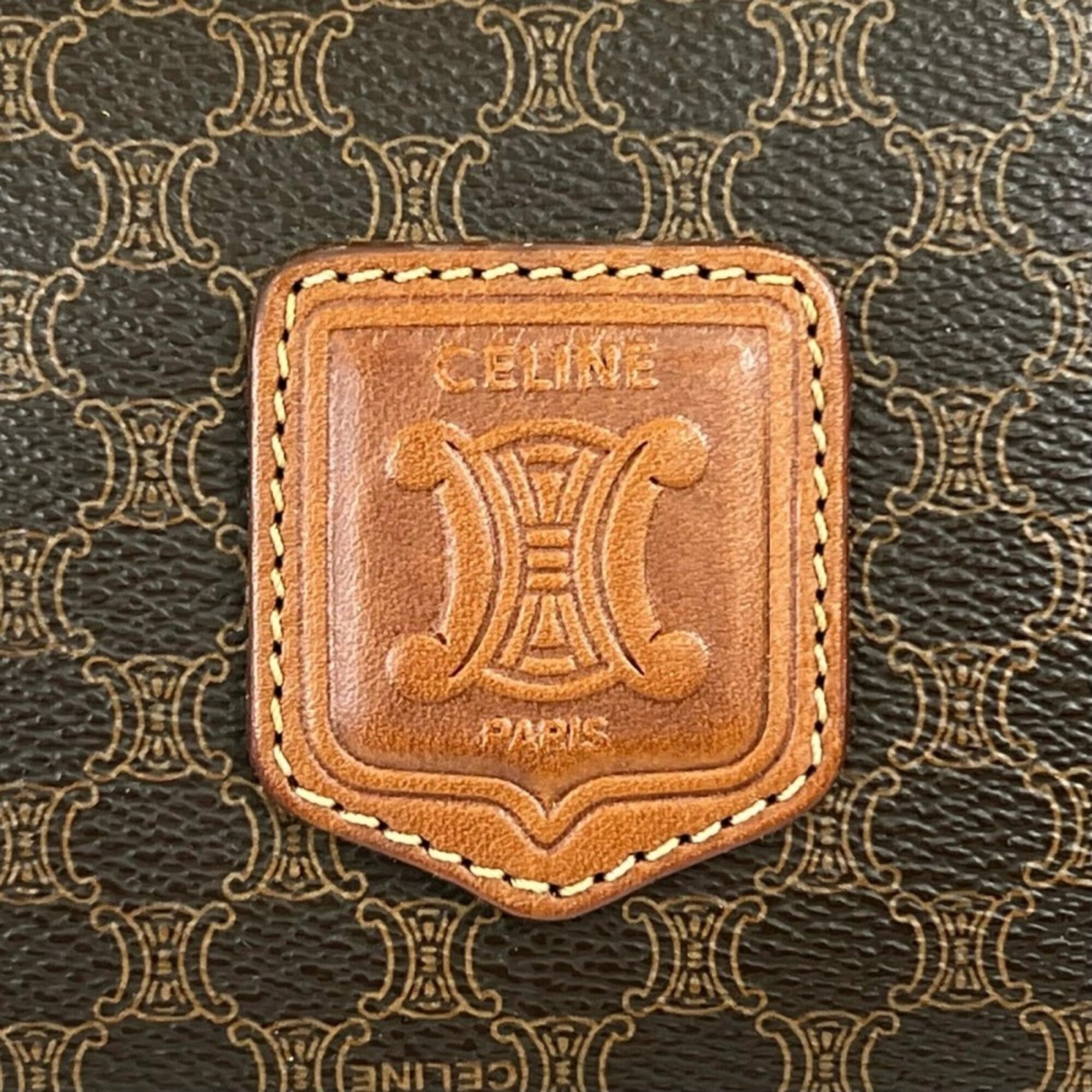 Celine Brown Leather Boston Bag (Pre-Owned)