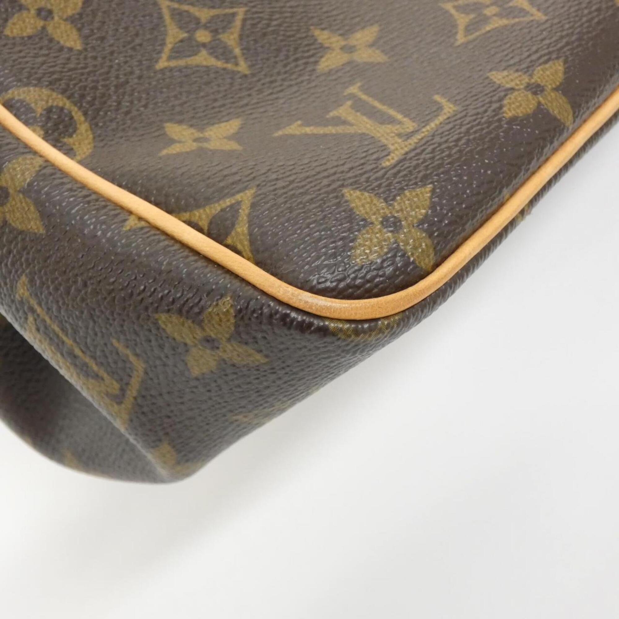Louis Vuitton Monogram Marron Coated Canvas Handbag (Pre-Owned)