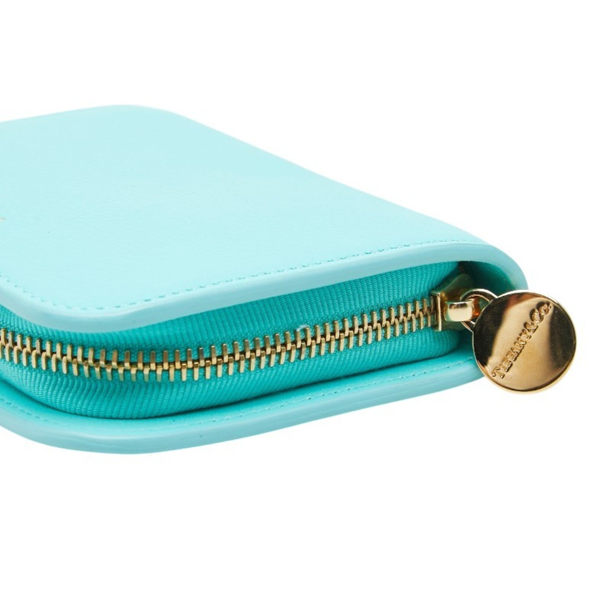 Tiffany Tiffany Blue Leather Wallet (Bi-Fold) (Pre-Owned)