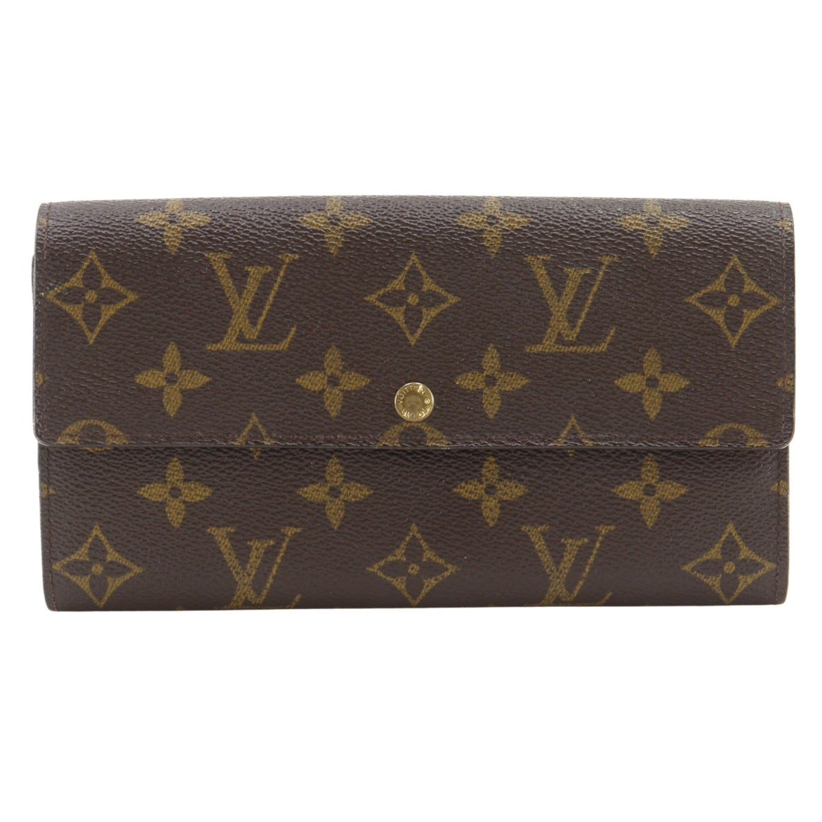 Louis Vuitton Monogram Brown Monogram Long Wallet (Bi-Fold) (Pre-Owned)