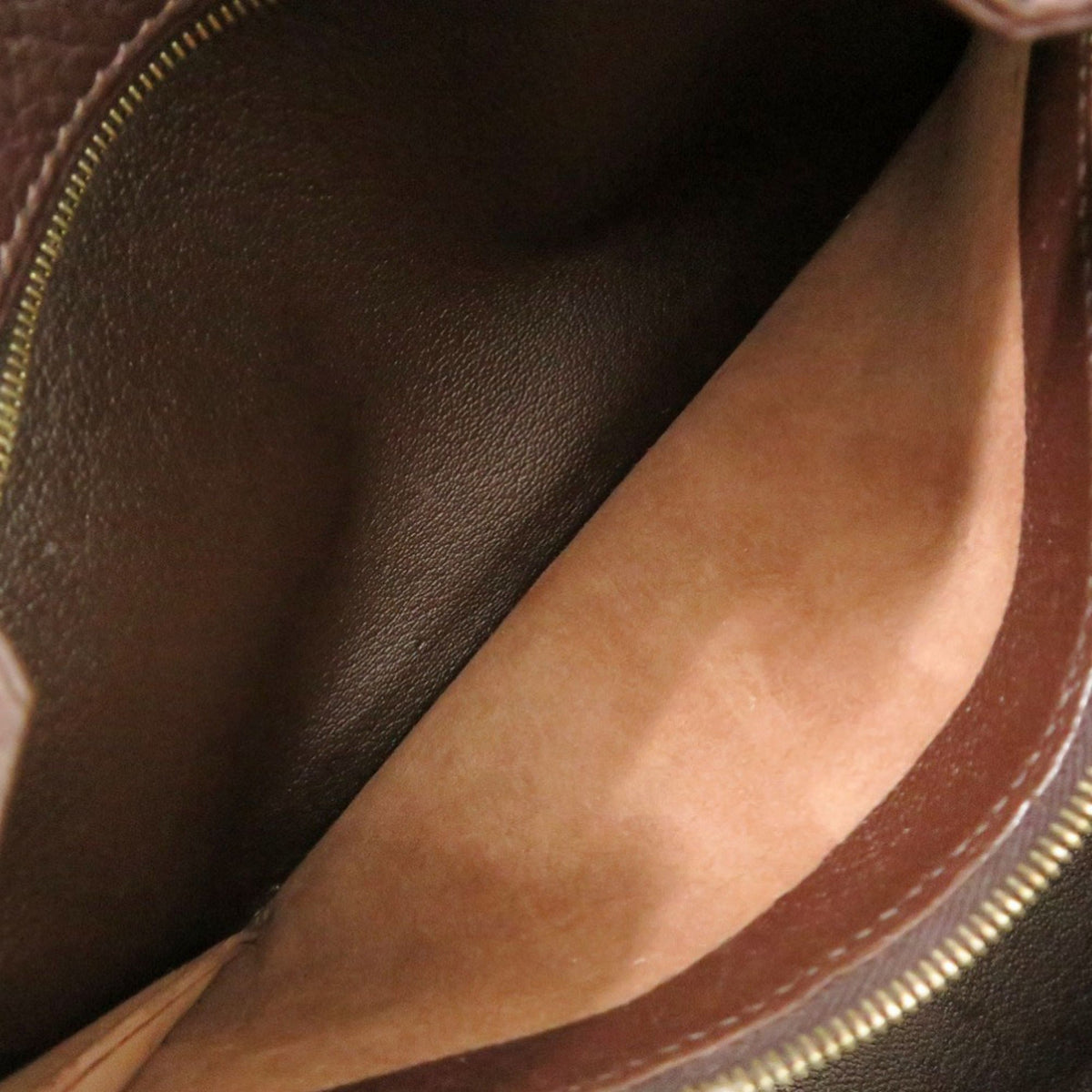 Hermes Chocolat Togo Leather Handbag (Pre-Owned)