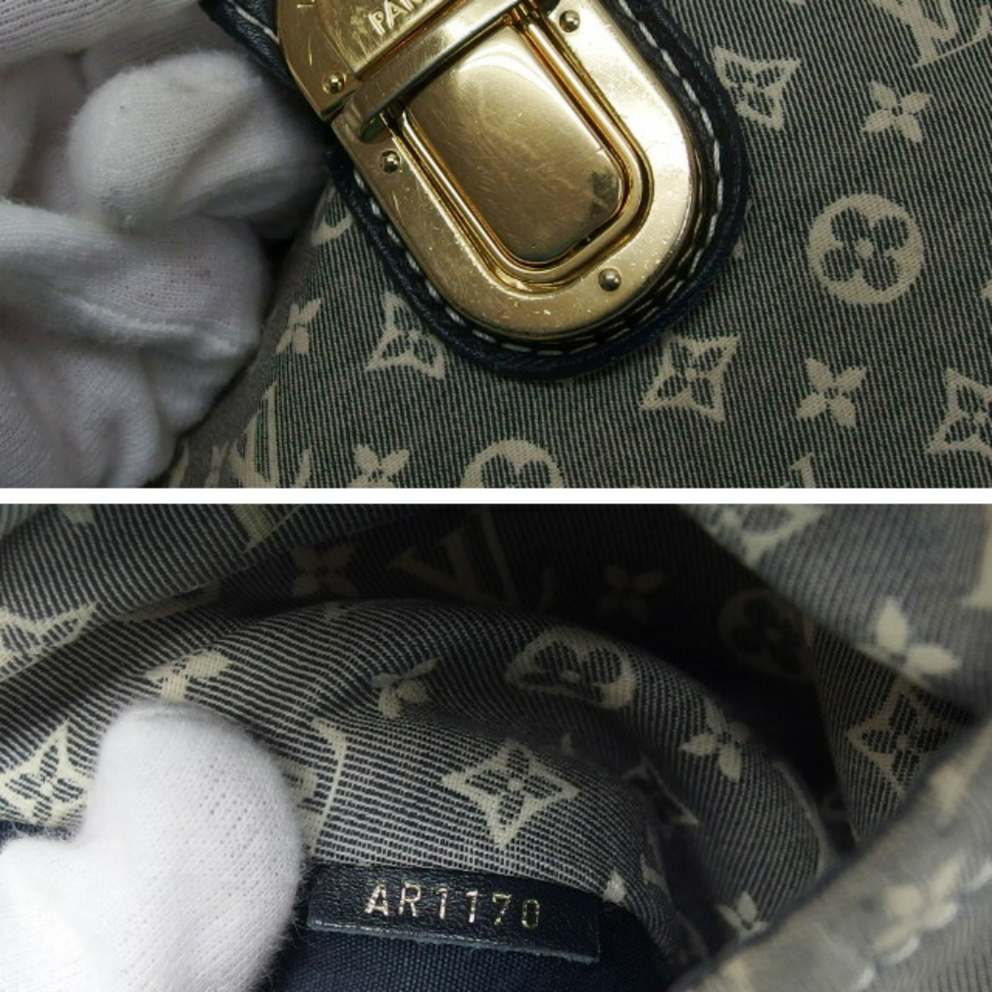 Louis Vuitton Monogram Idylle Gray Navy White Monogram Idylle Handbag Shoulder Bag (Pre-Owned)