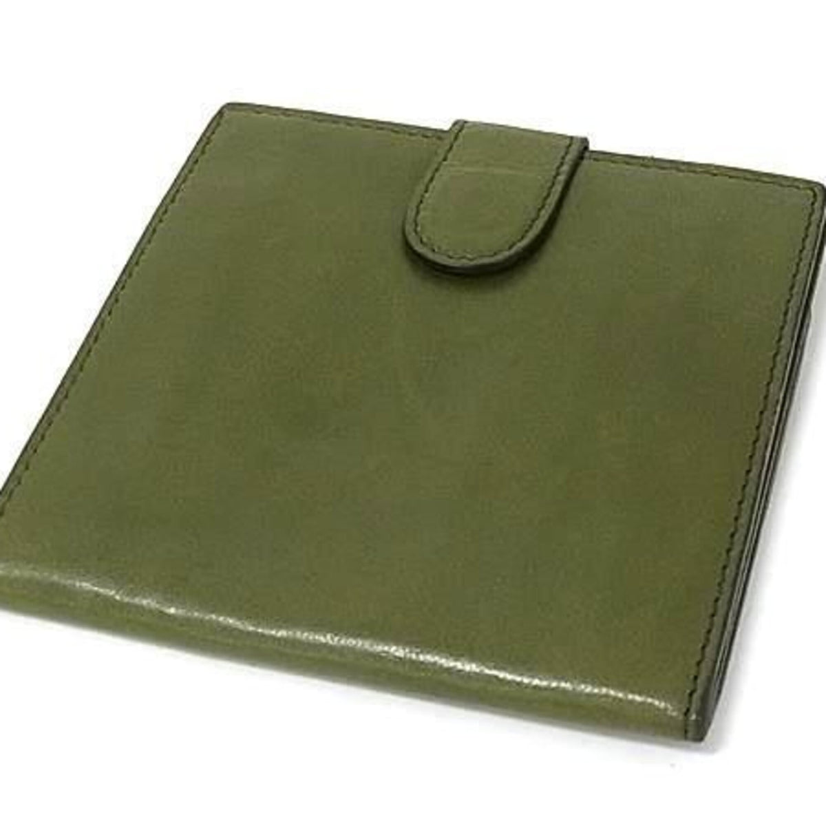 Bottega Veneta Intrecciato Khaki Leather Wallet (Bi-Fold) (Pre-Owned)