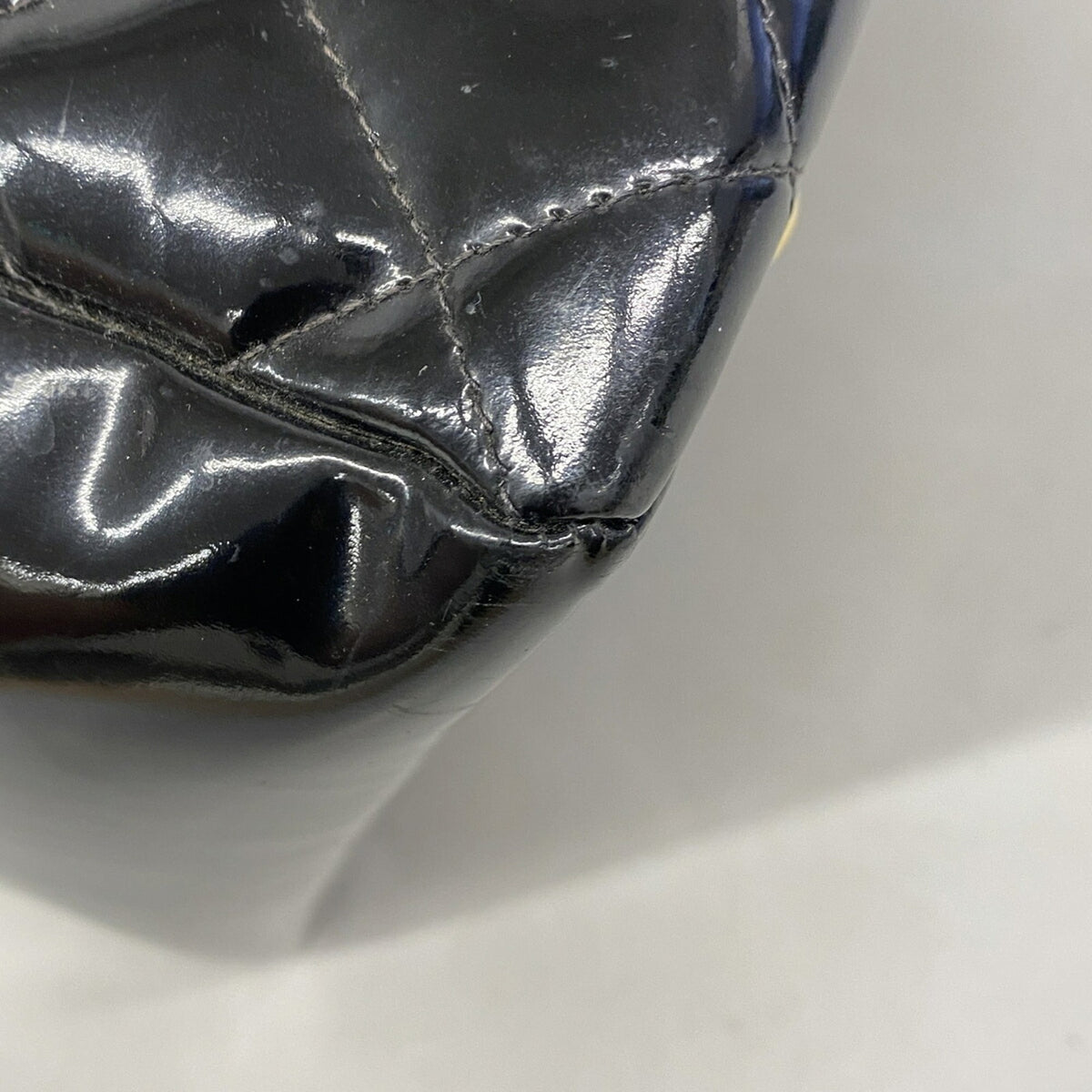 Chanel Black Patent Leather Tote Bag (Pre-Owned)