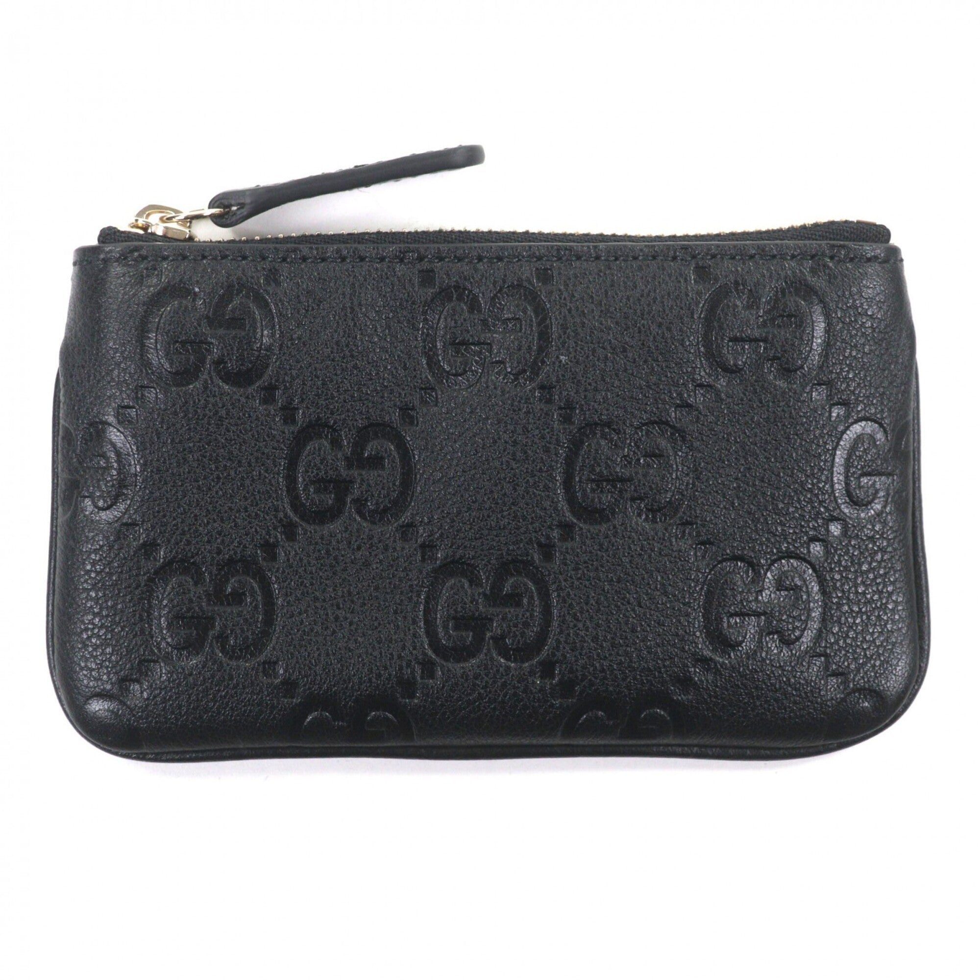Gucci Black Leather Coin Purse/Coin Case (Pre-Owned)