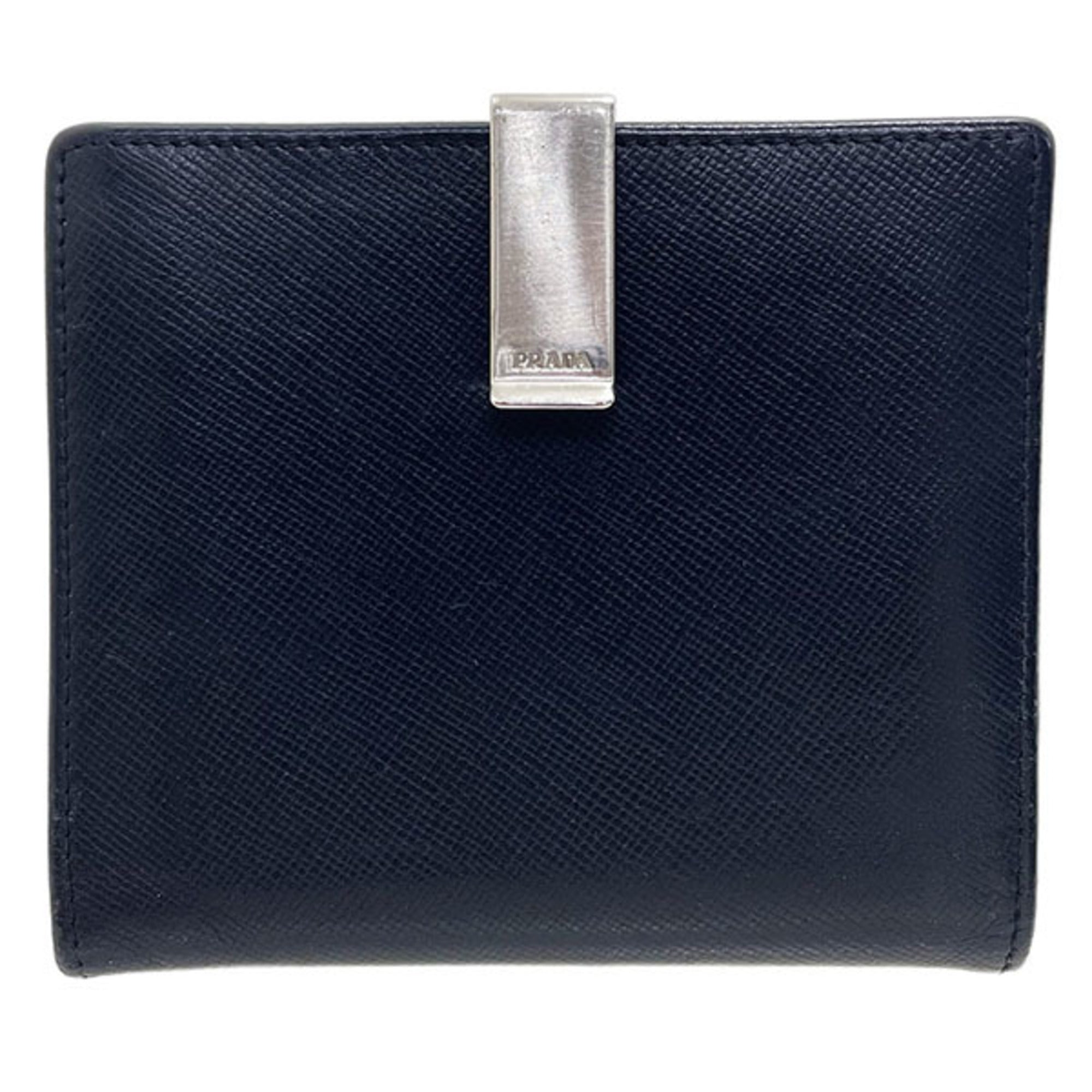 Prada Black Nero Leather Wallet (Bi-Fold) (Pre-Owned)