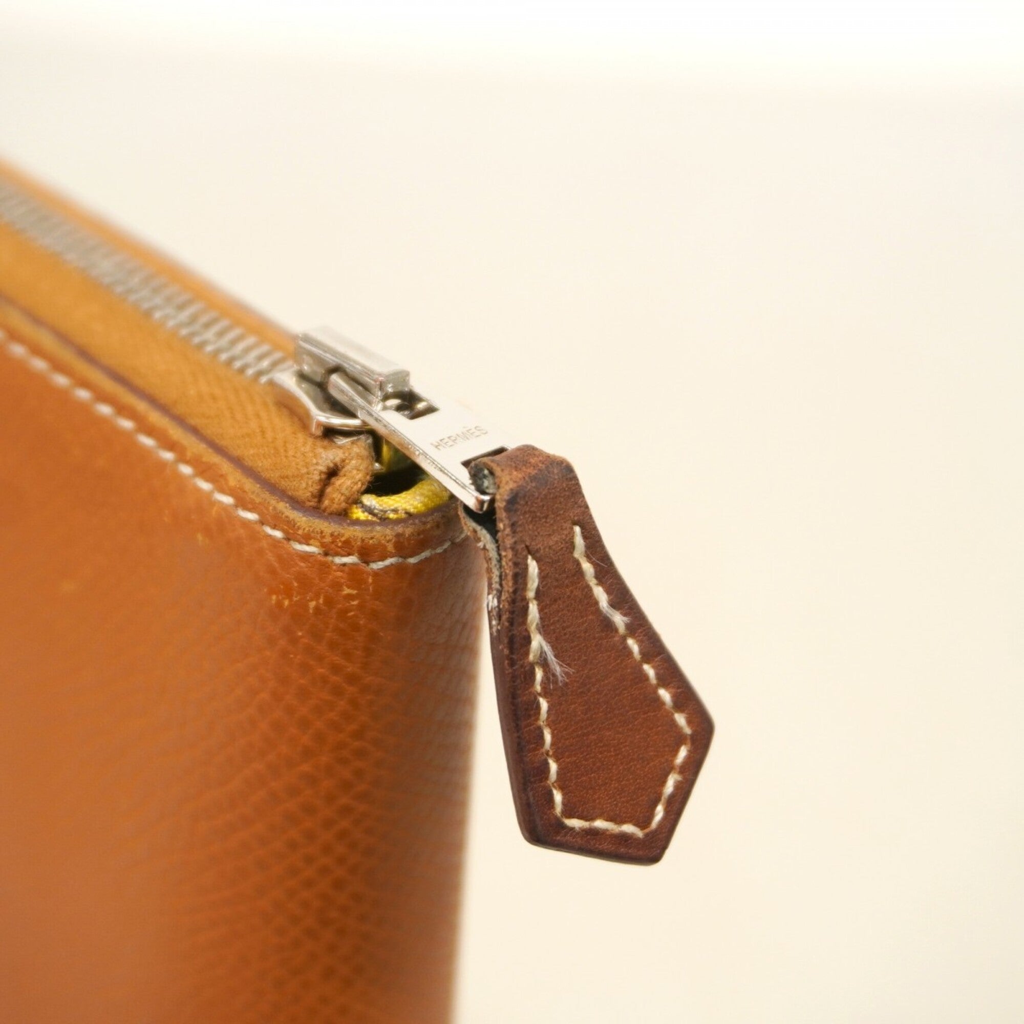 Hermes Gold Epsom Leather Long Wallet (Bi-Fold) (Pre-Owned)