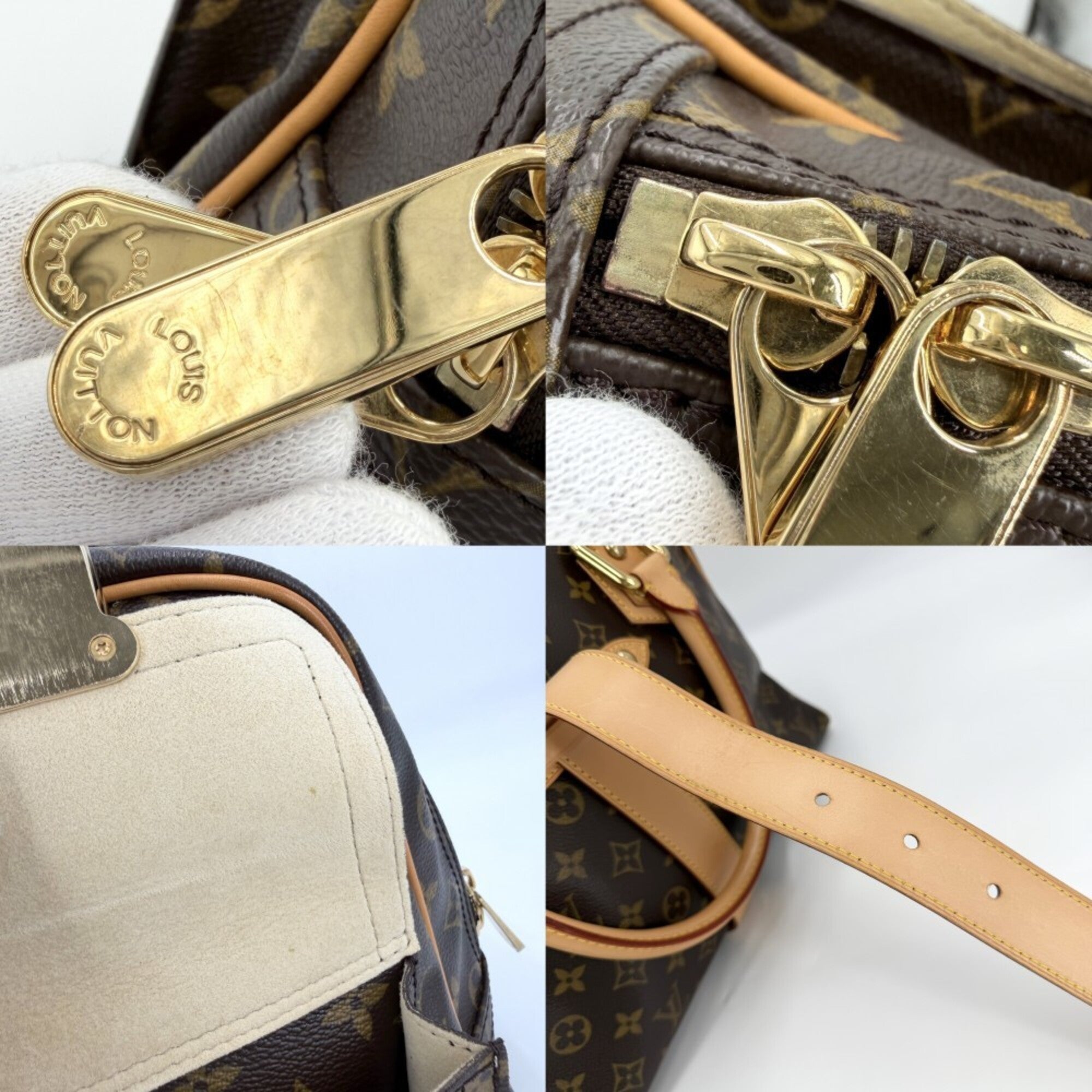 Louis Vuitton Brown Monogram Canvas Handbag (Pre-Owned)