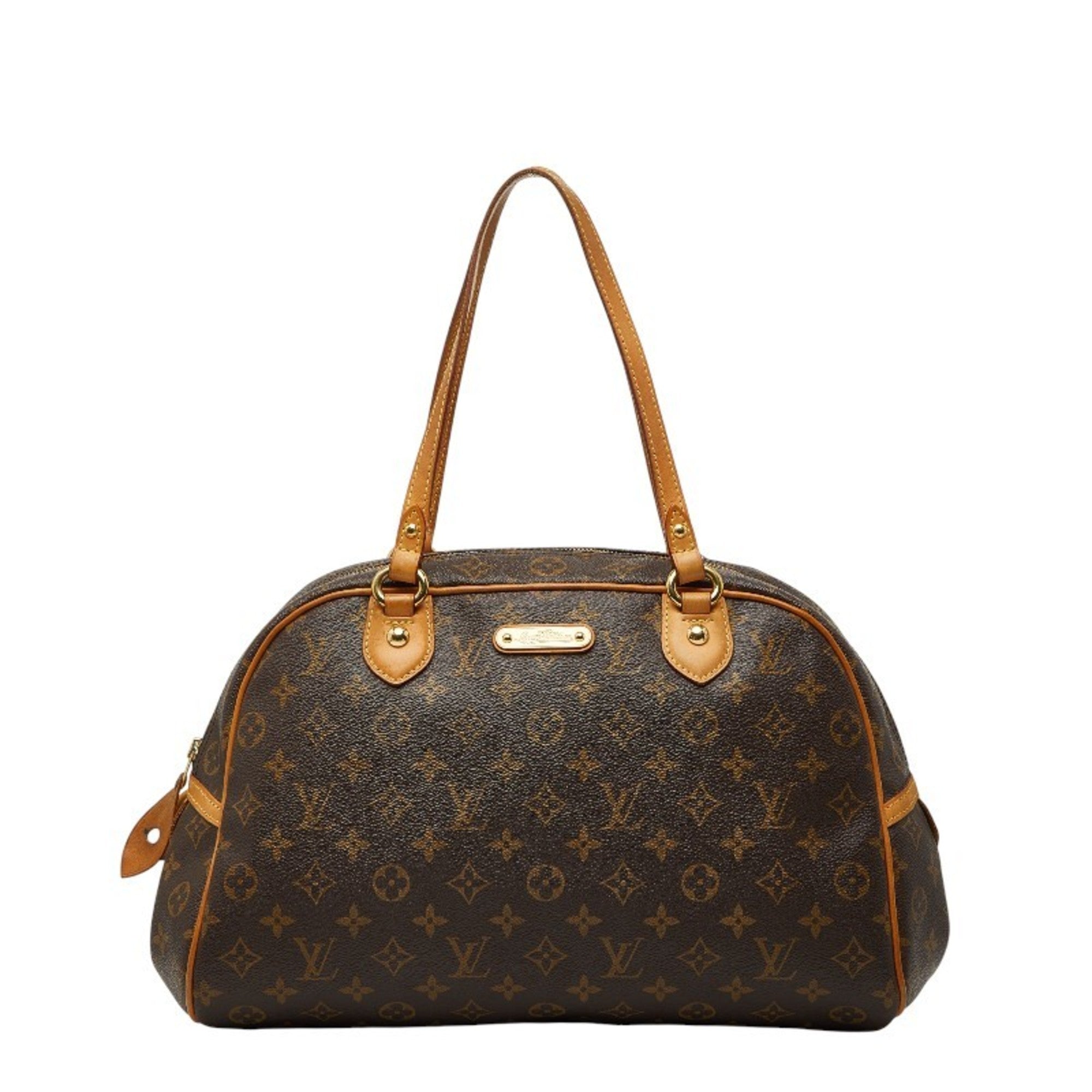 Louis Vuitton Brown Pvc Leather Handbag Shoulder Bag (Pre-Owned)