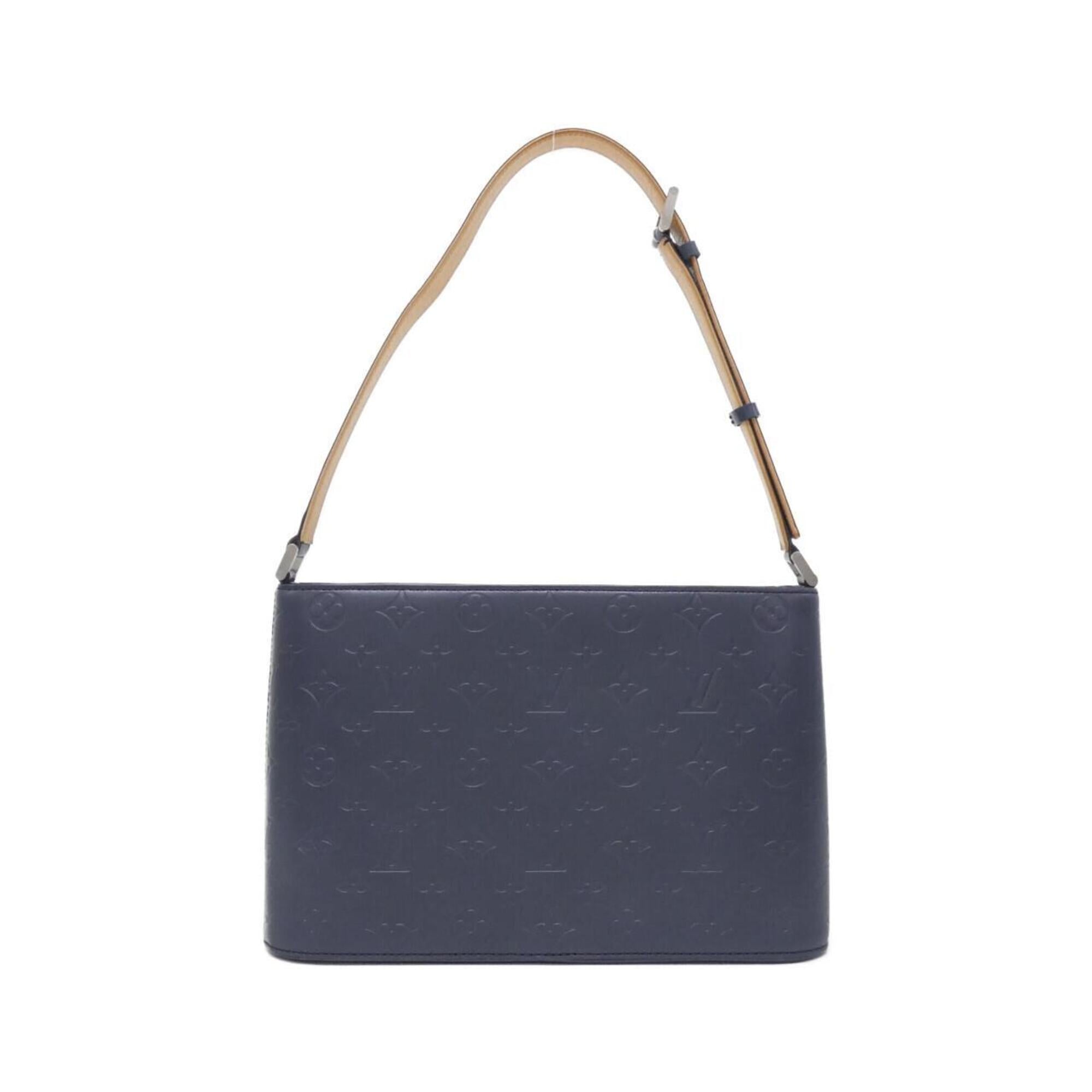 Louis Vuitton Blue Leather Shoulder Bag (Pre-Owned)