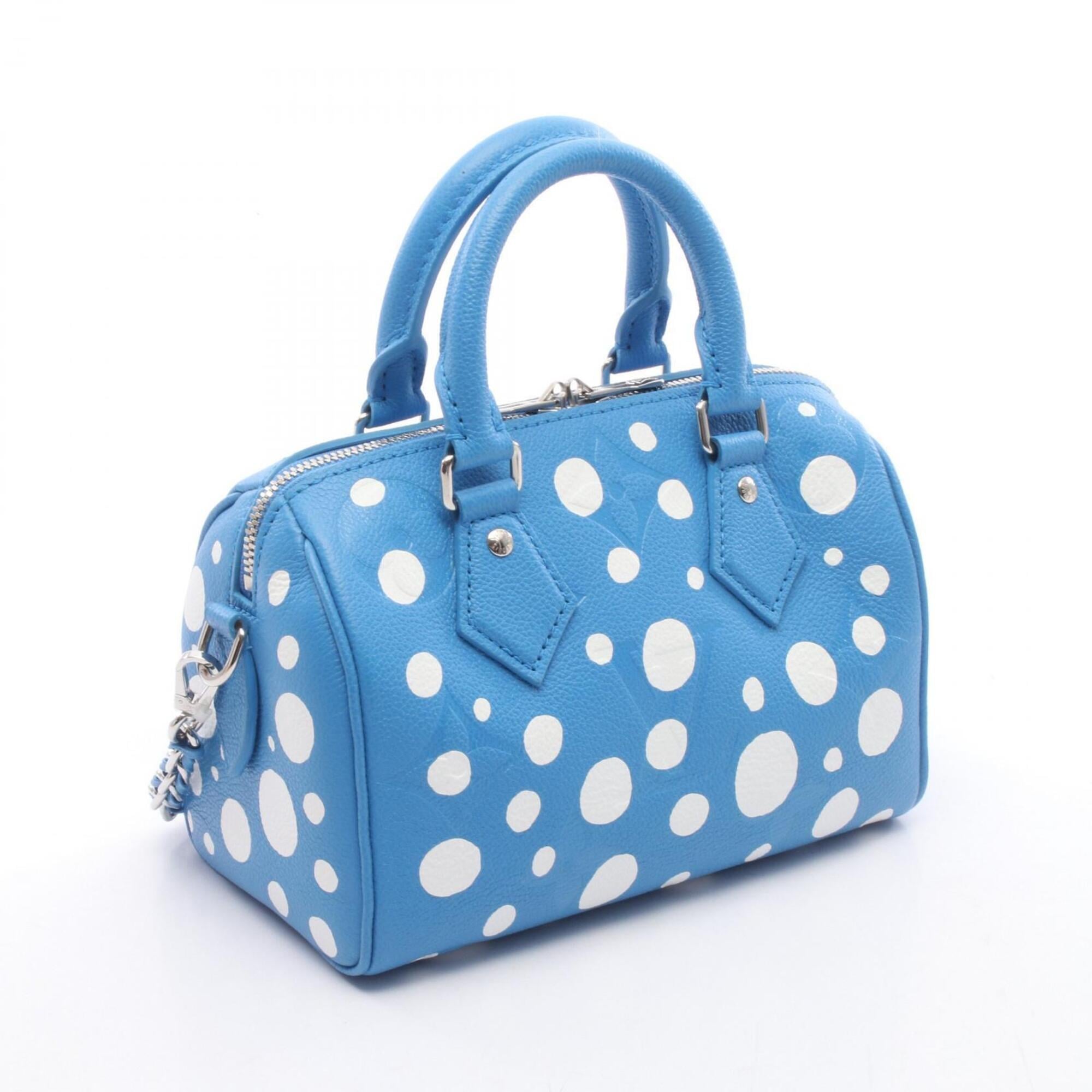 Louis Vuitton Blue White Leather Handbag (Pre-Owned)