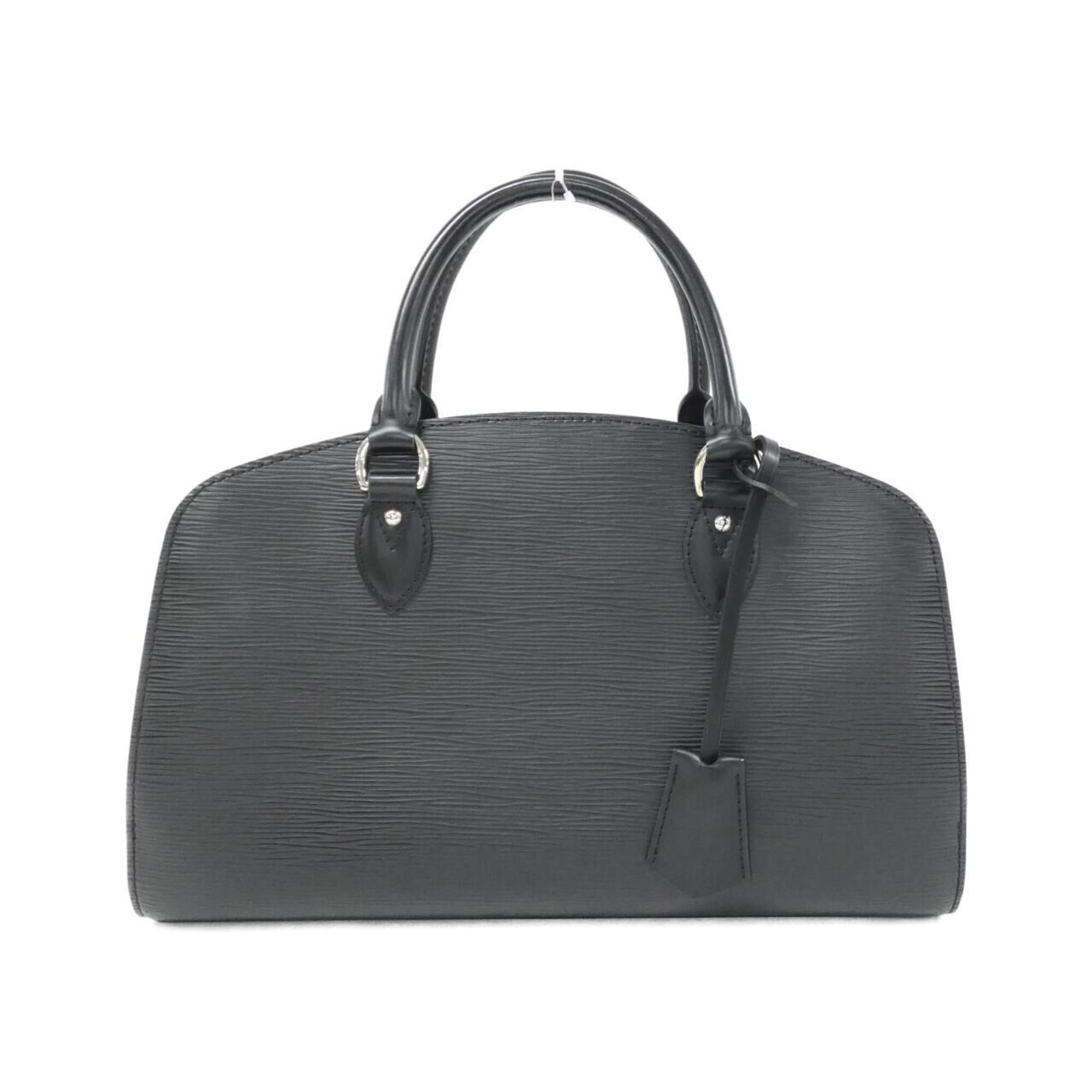Louis Vuitton Black Leather Handbag (Pre-Owned)