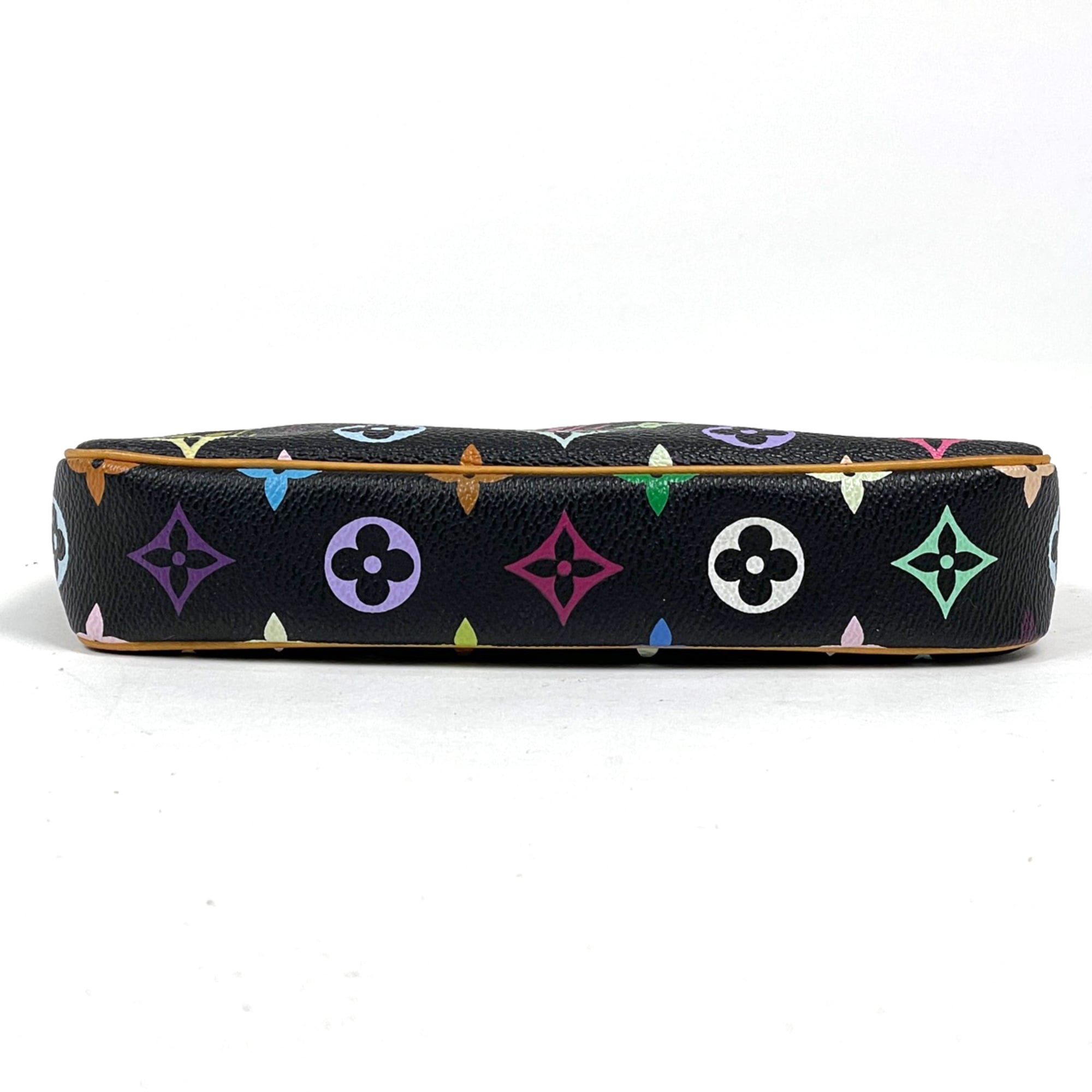 Louis Vuitton Black Noir Monogram Multicolore Pochette Pouch (Pre-Owned)