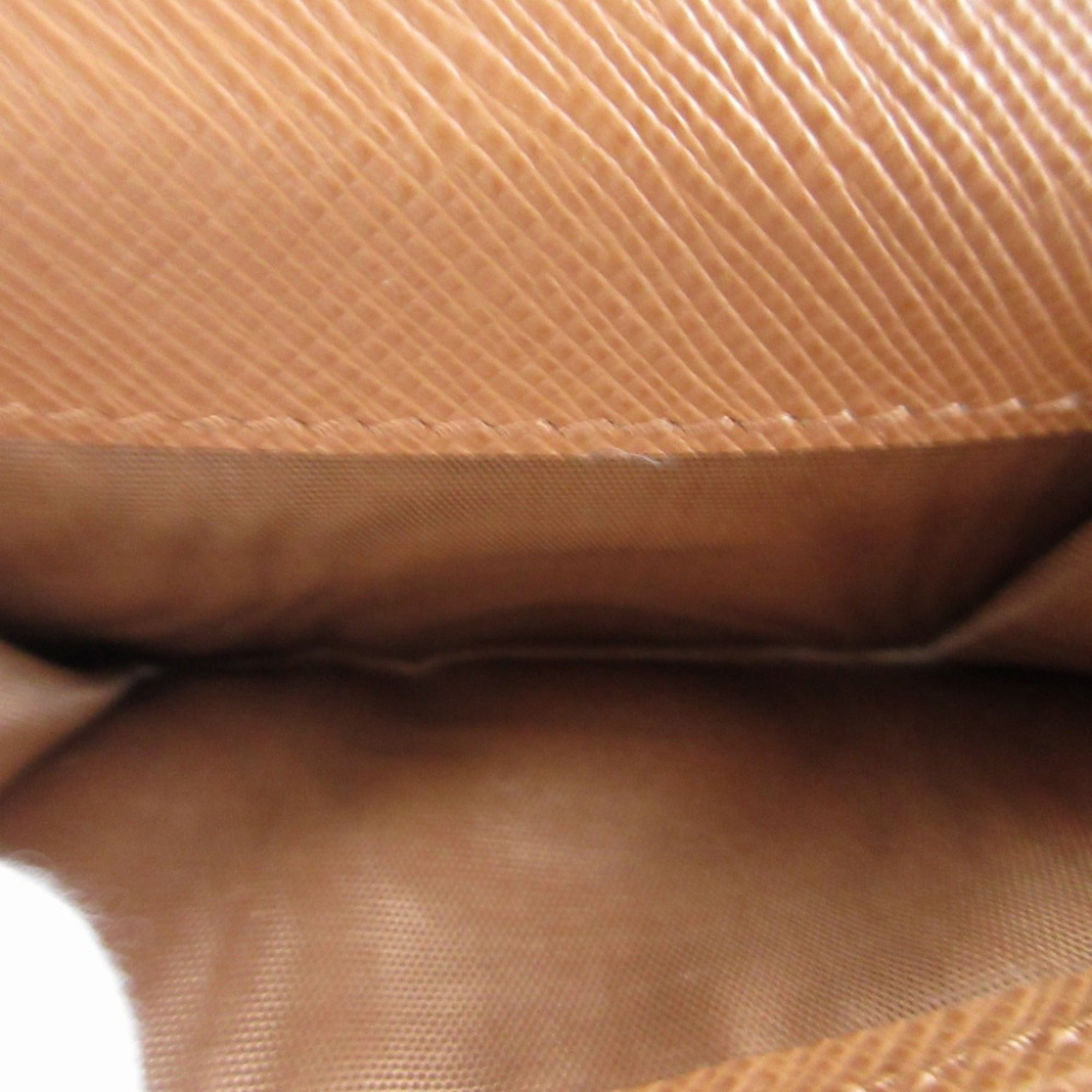 Prada Beige Leather Wallet (Tri-Fold) (Pre-Owned)