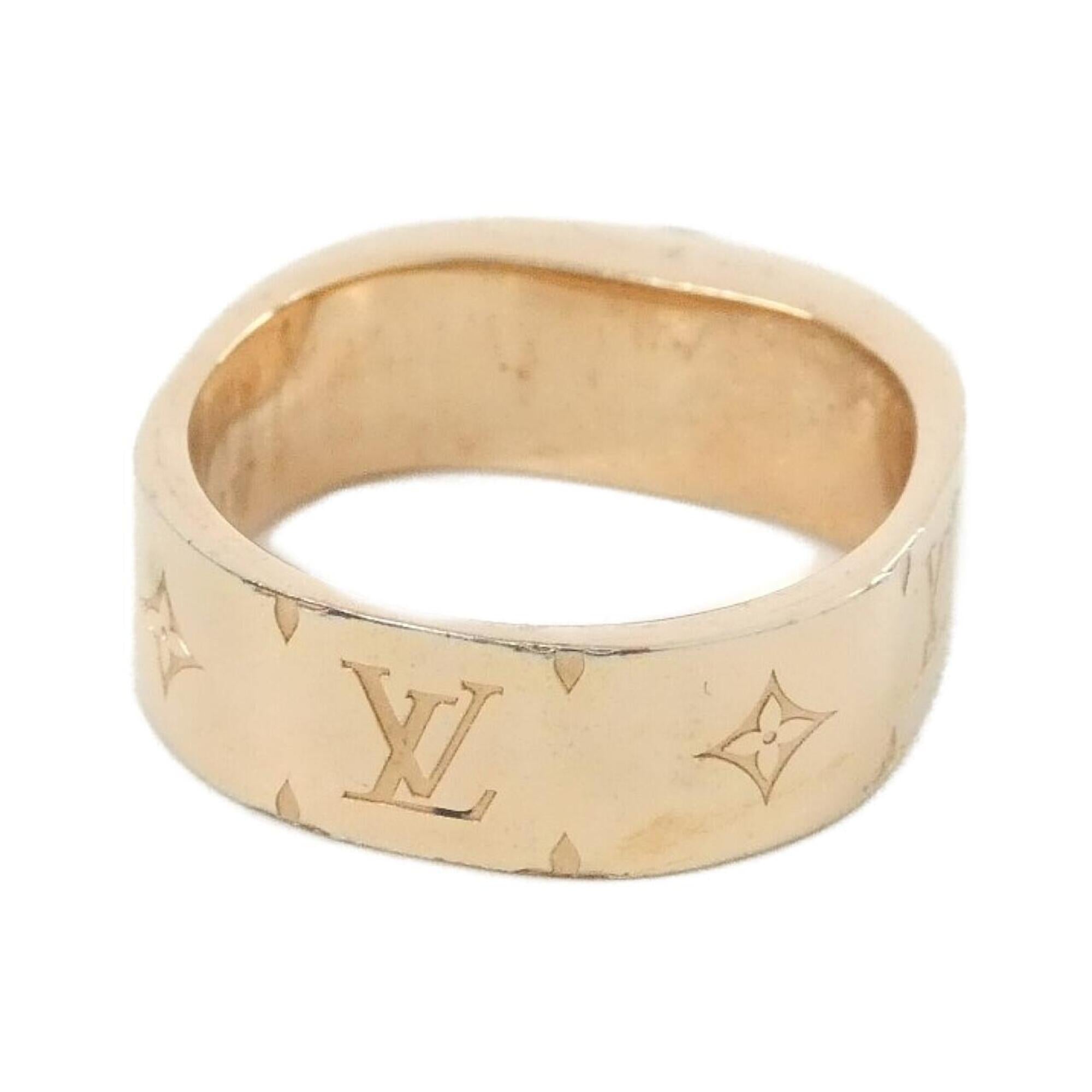 Louis Vuitton Silver Pink Gold Band Ring (Pre-Owned)