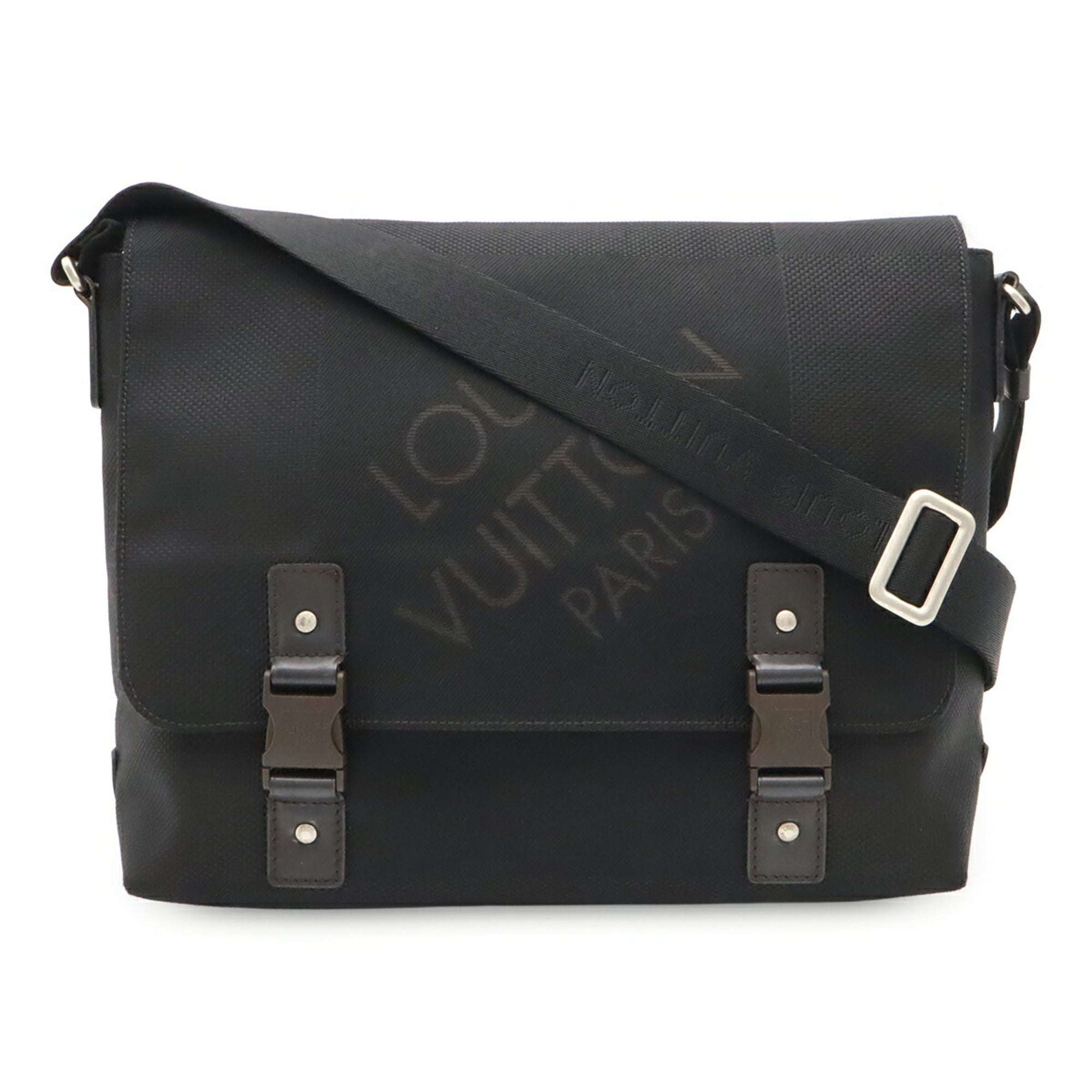 Louis Vuitton Black Noir White Damier Geant Handbag Shoulder Bag (Pre-Owned)