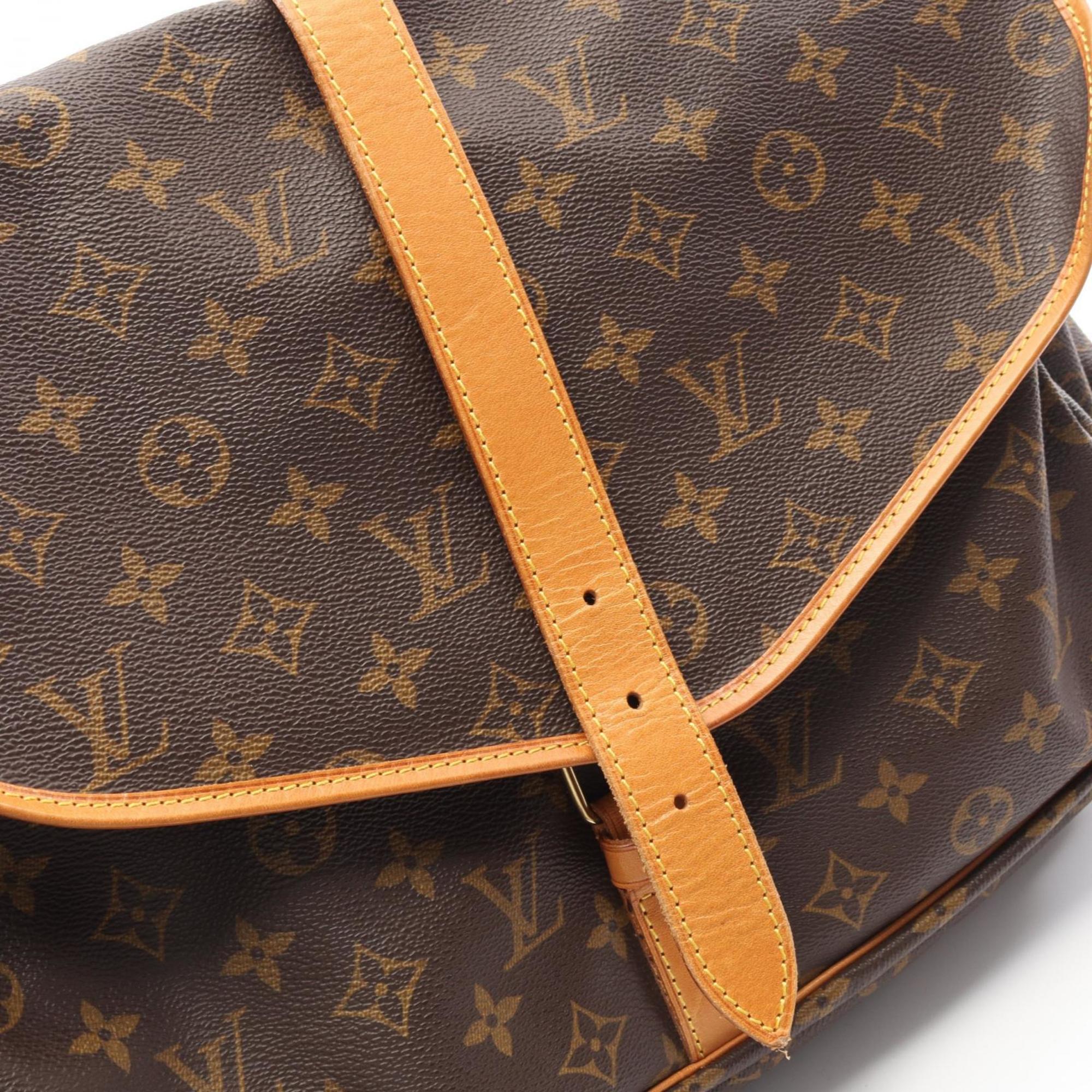 Louis Vuitton Brown Pvc Leather Shoulder Bag (Pre-Owned)