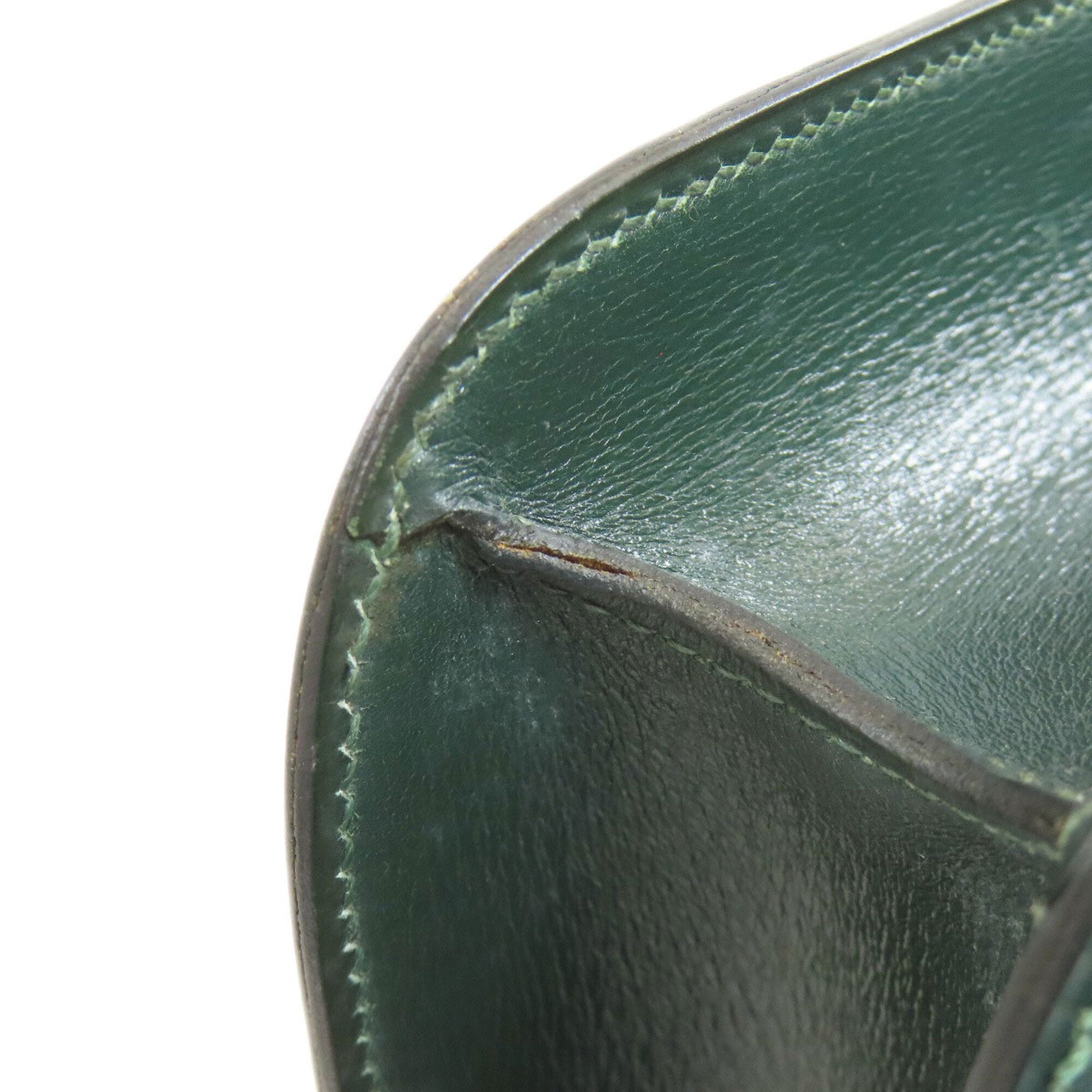 Hermes Green Box Calf Leather Shoulder Bag (Pre-Owned)