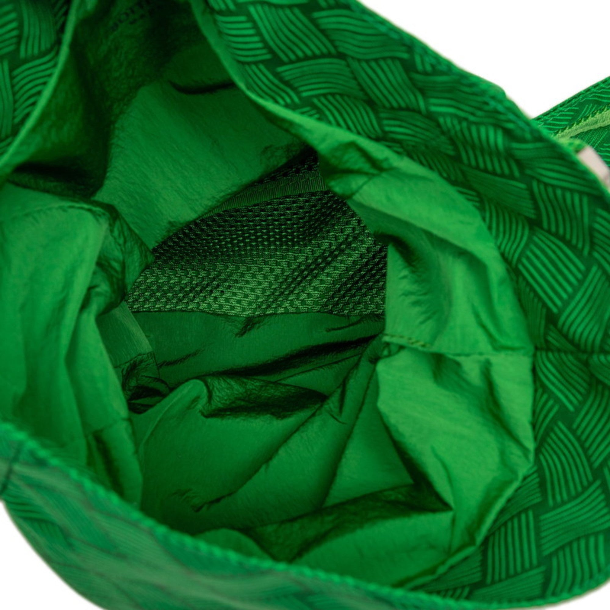 Bottega Veneta Green Nylon Sling Bag (Pre-Owned)