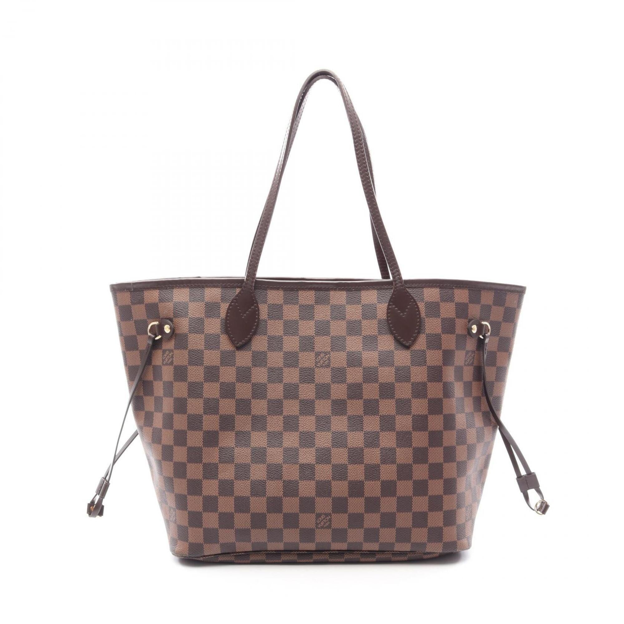 Louis Vuitton Brown Ebene Coated Canvas Leather Handbag Tote Bag (Pre-Owned)
