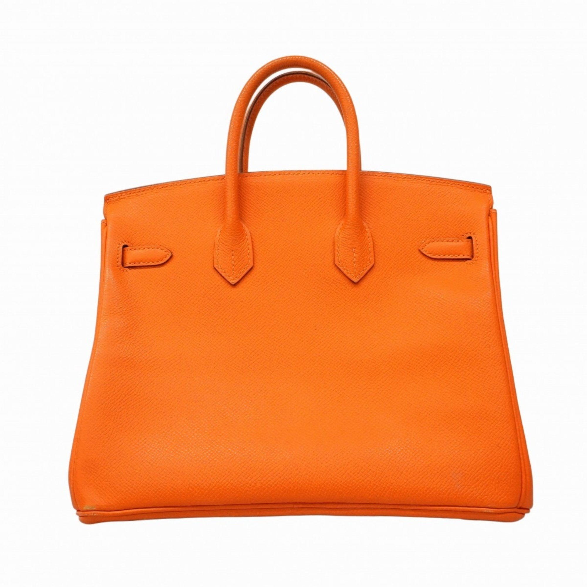 Hermes Orange Epsom Leather Handbag (Pre-Owned)