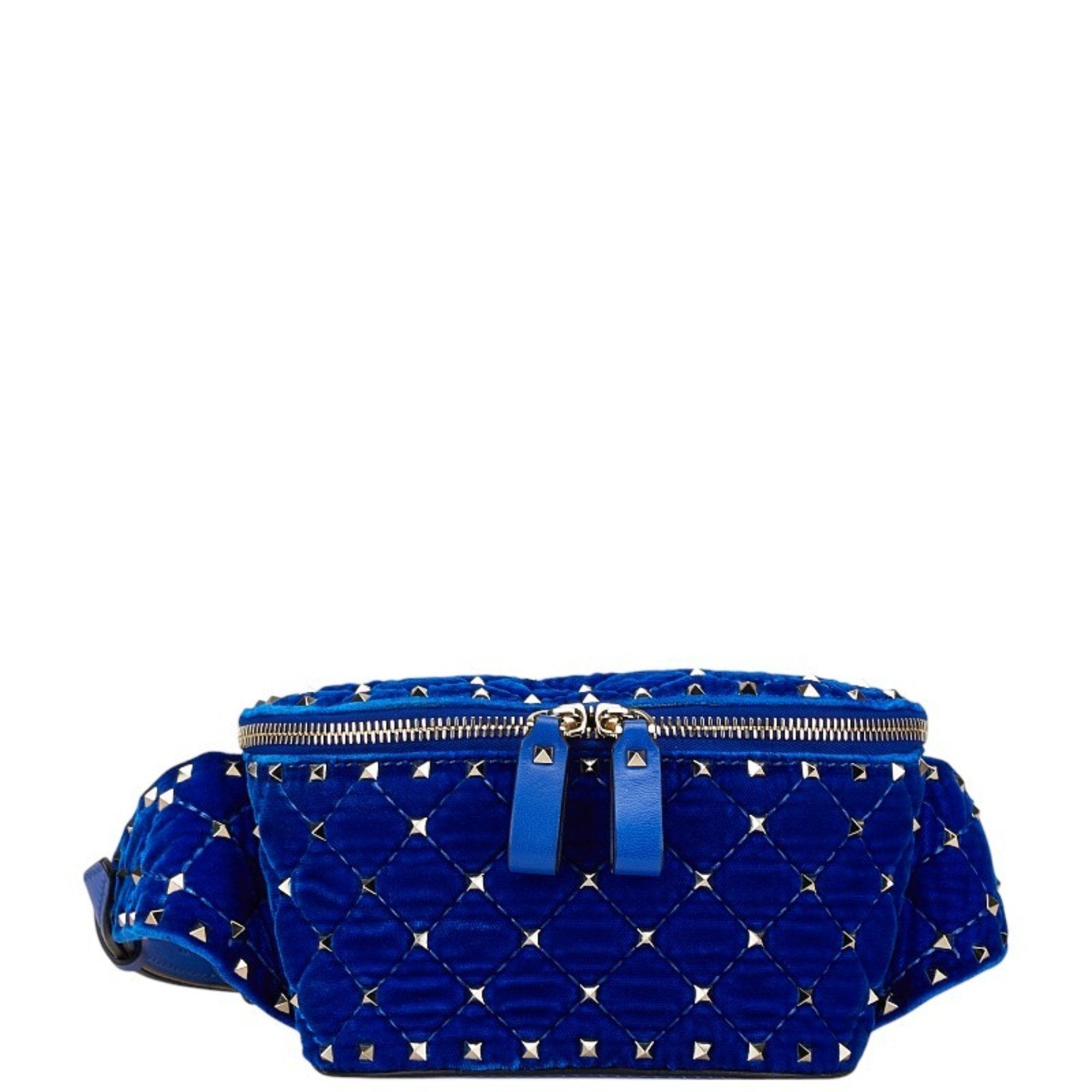 Valentino Blue Leather Fanny Pack Shoulder Bag (Pre-Owned)