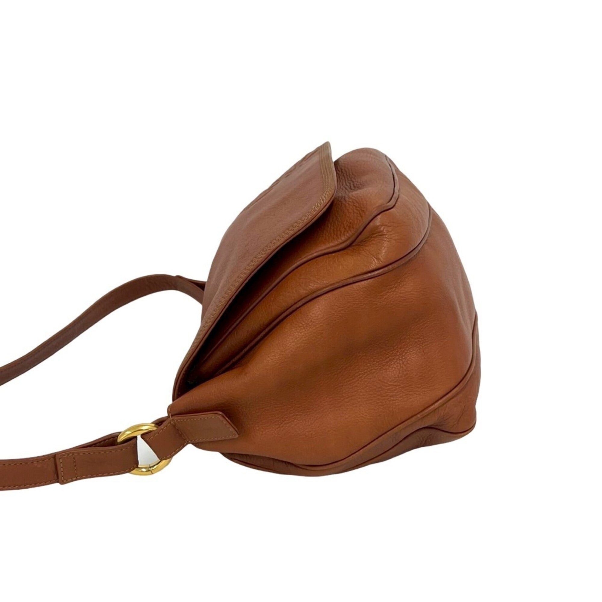 Loewe Brown Leather Pochette Shoulder Bag (Pre-Owned)