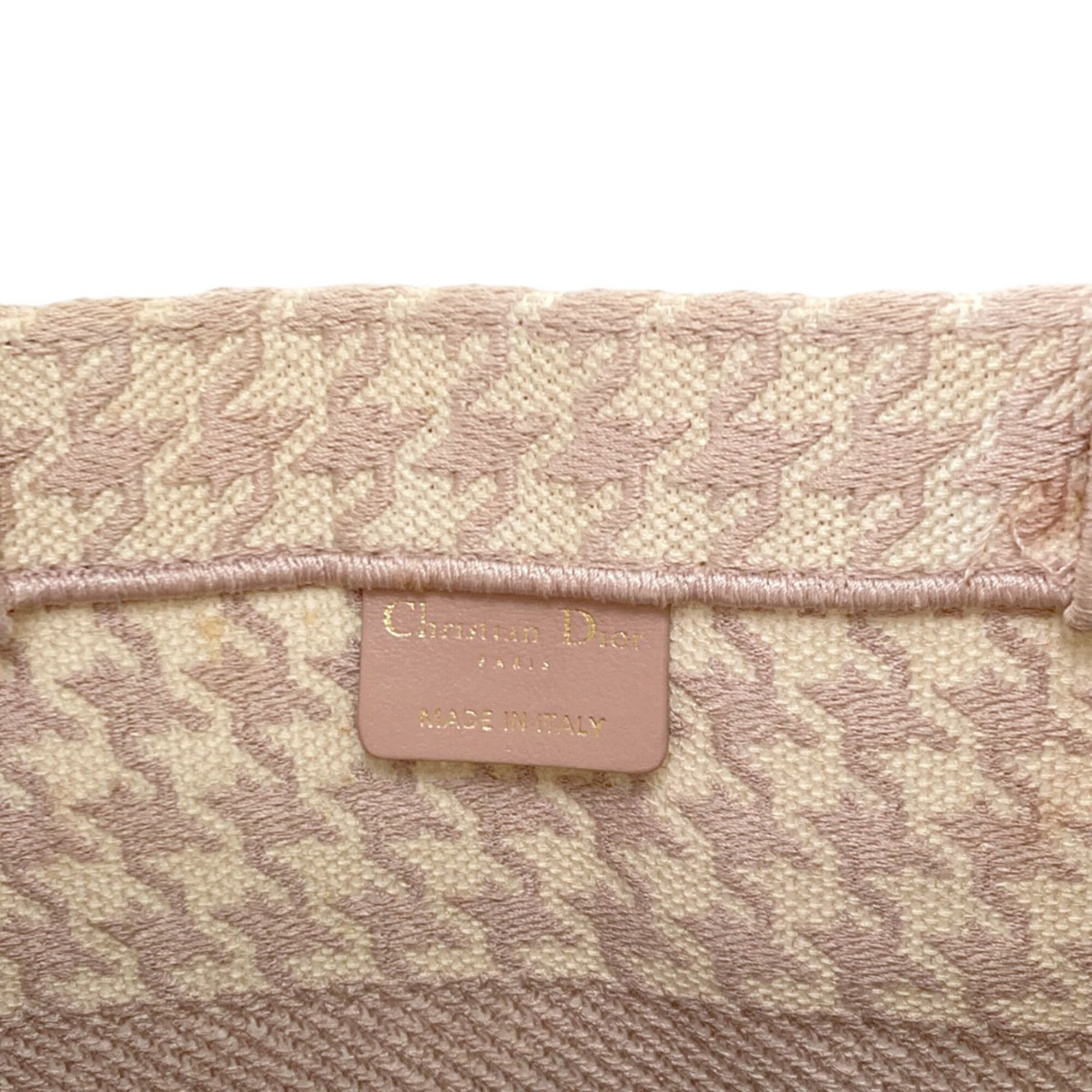Christian Dior Pink Canvas Tote Bag (Pre-Owned)