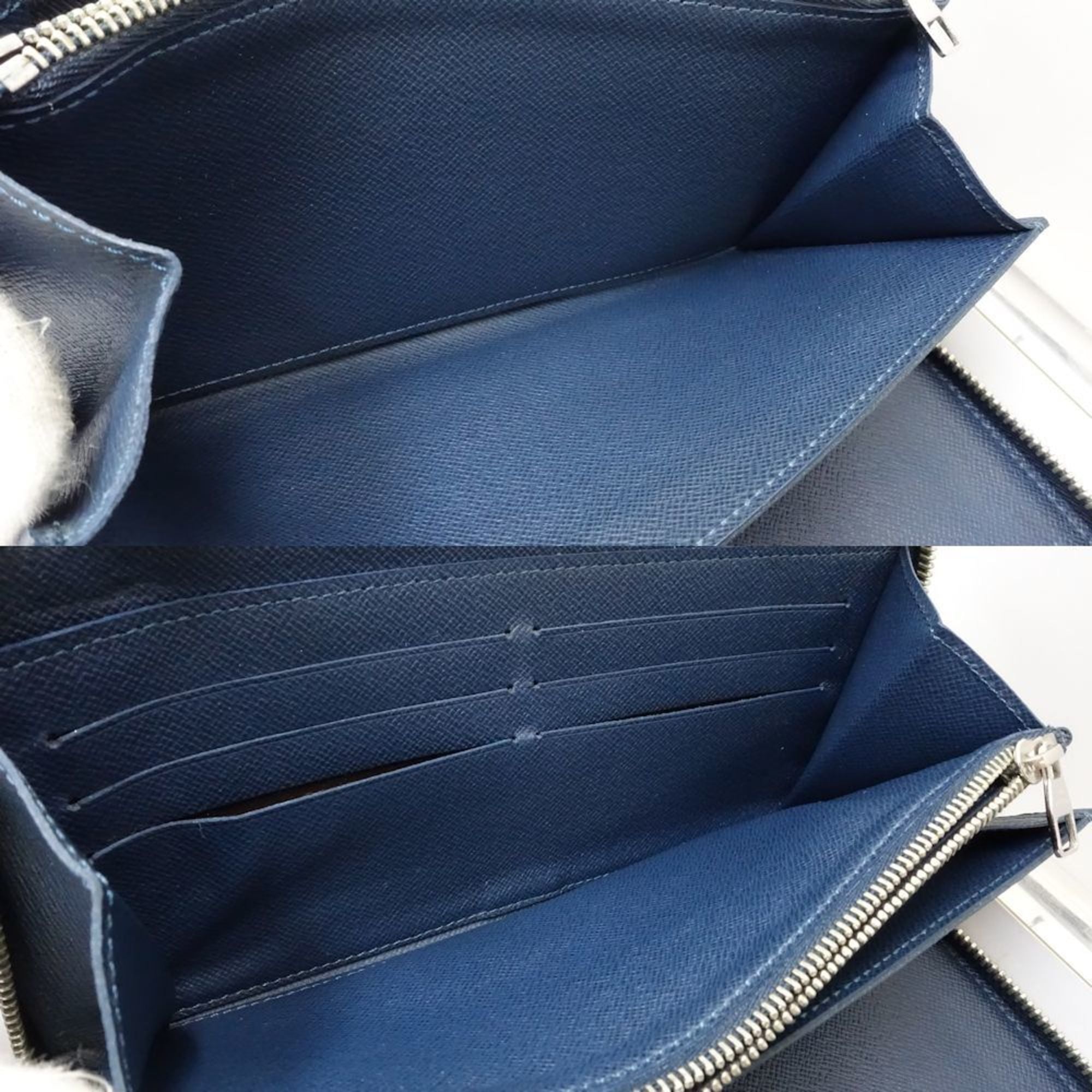 Louis Vuitton Ocean Leather Long Wallet (Bi-Fold) (Pre-Owned)