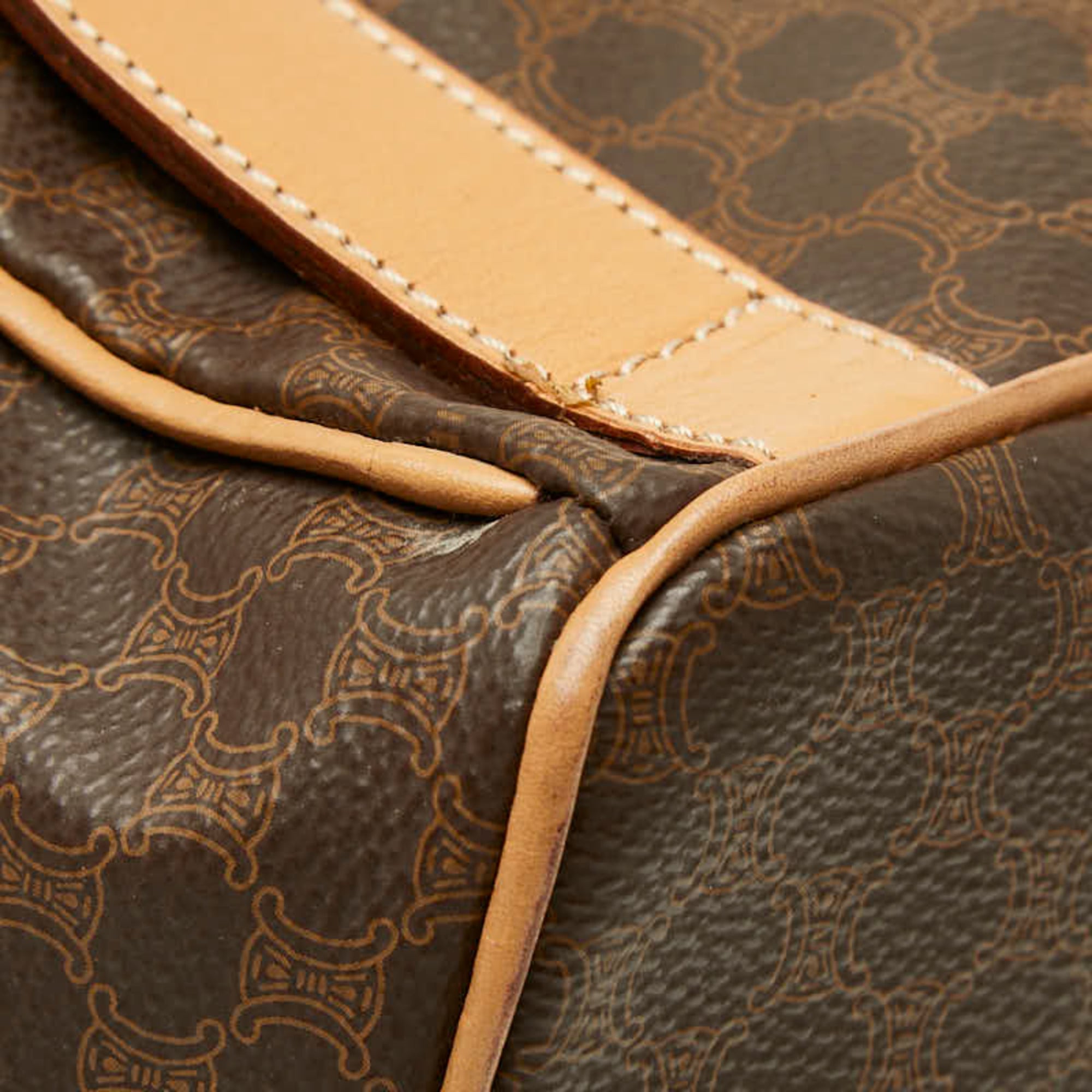 Celine Brown Pvc Leather Backpack (Pre-Owned)