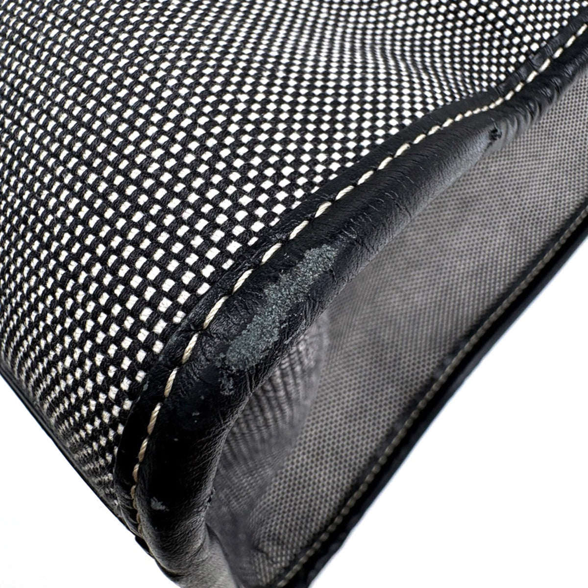 Burberry Black Canvas Leather Tote Bag (Pre-Owned)
