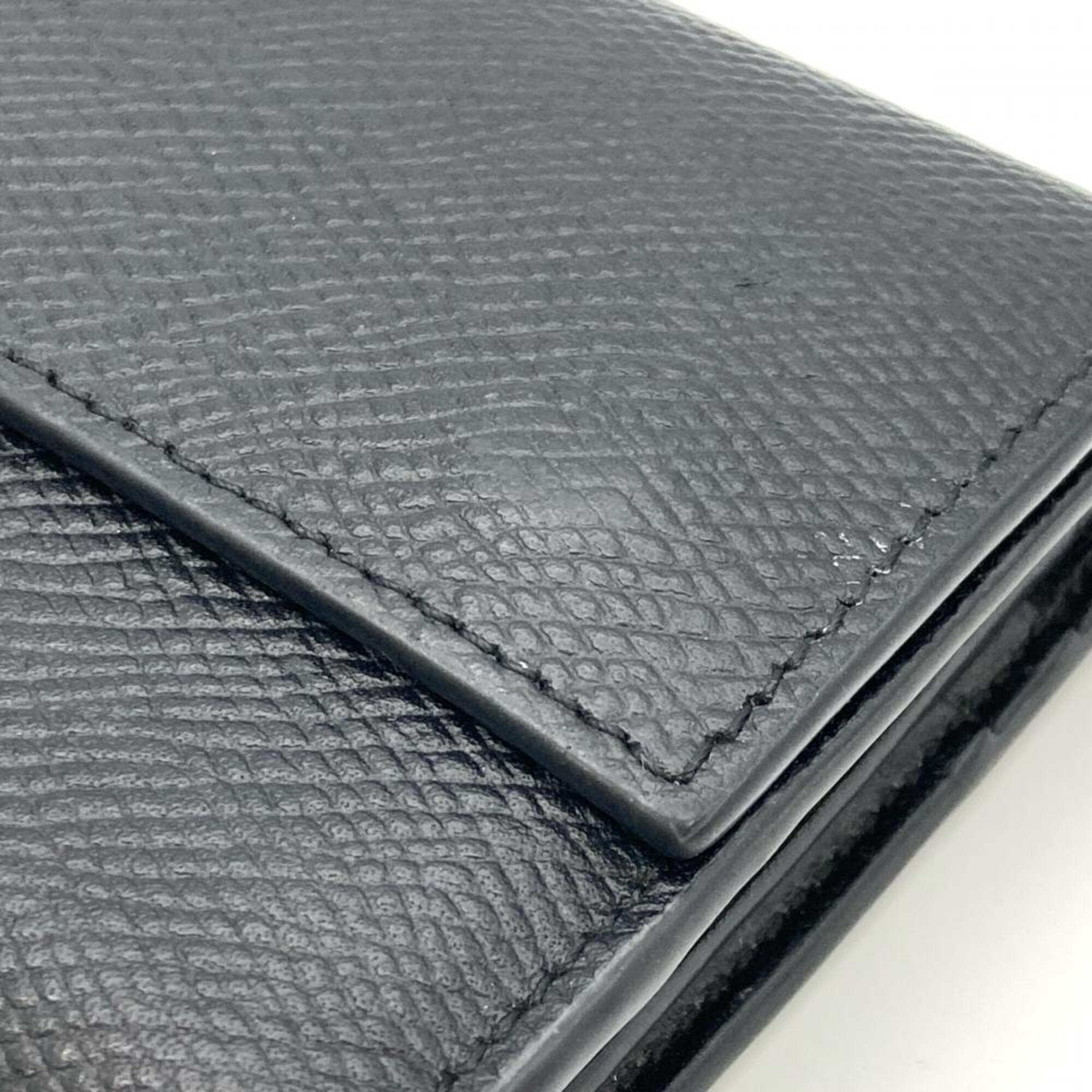 Celine Black Leather Wallet (Tri-Fold) (Pre-Owned)