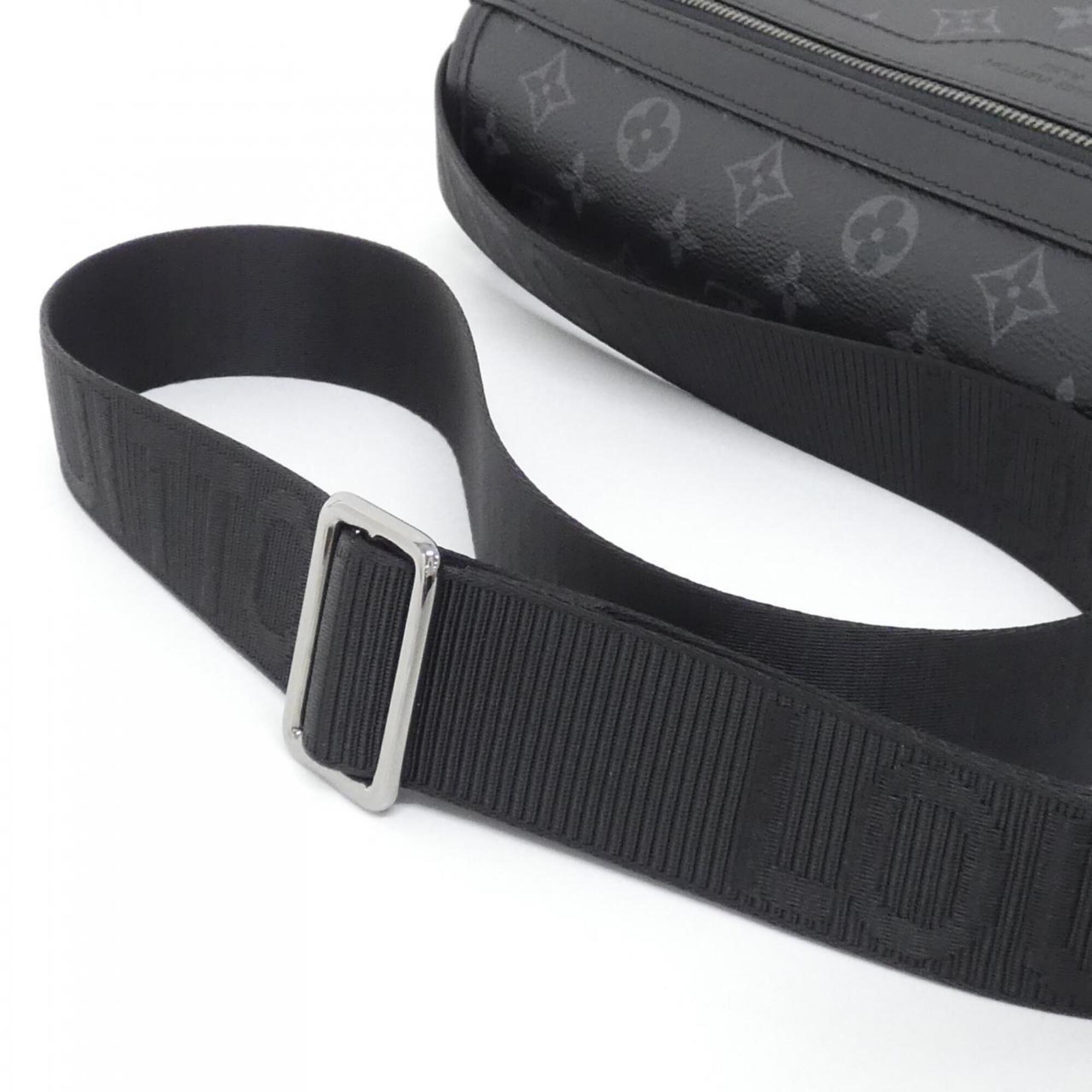 Louis Vuitton Black Coated Canvas Shoulder Bag (Pre-Owned)