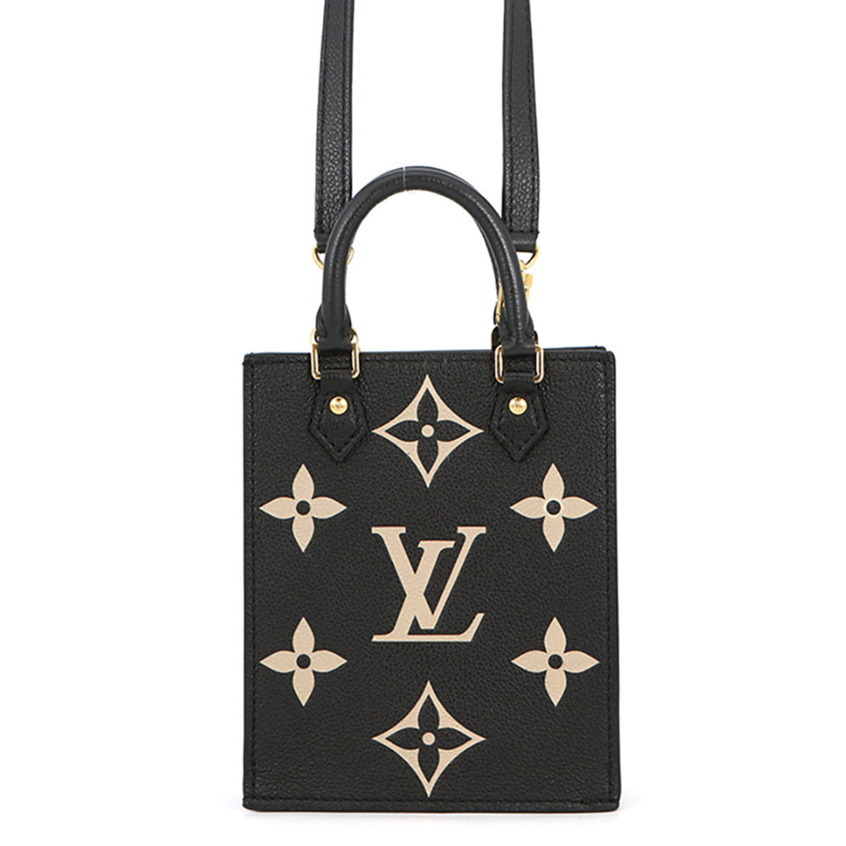 Louis Vuitton Bicolor Black Monogram Noir Monogram Empreinte Handbag (Pre-Owned)