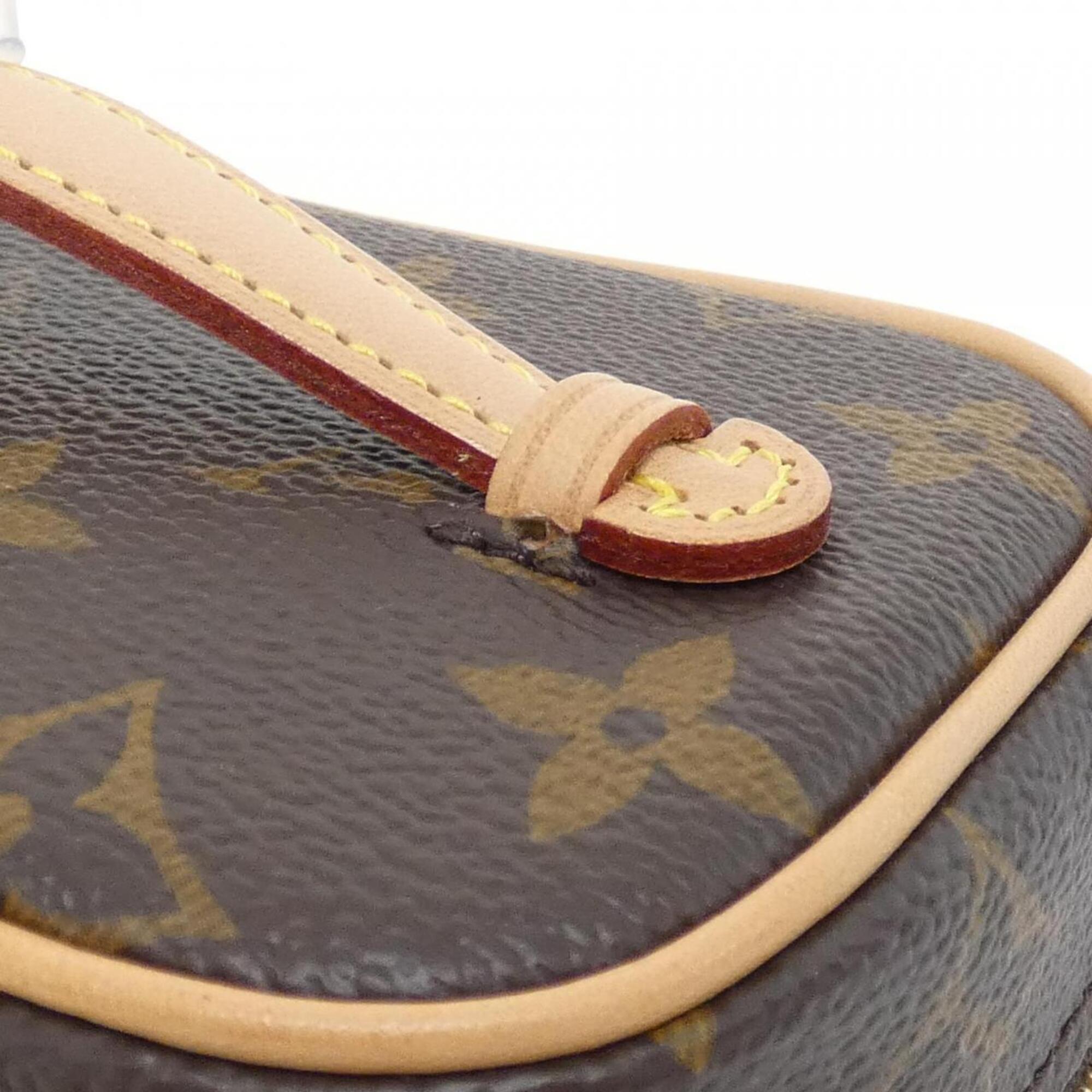 Louis Vuitton Marron Coated Canvas Pouch (Pre-Owned)