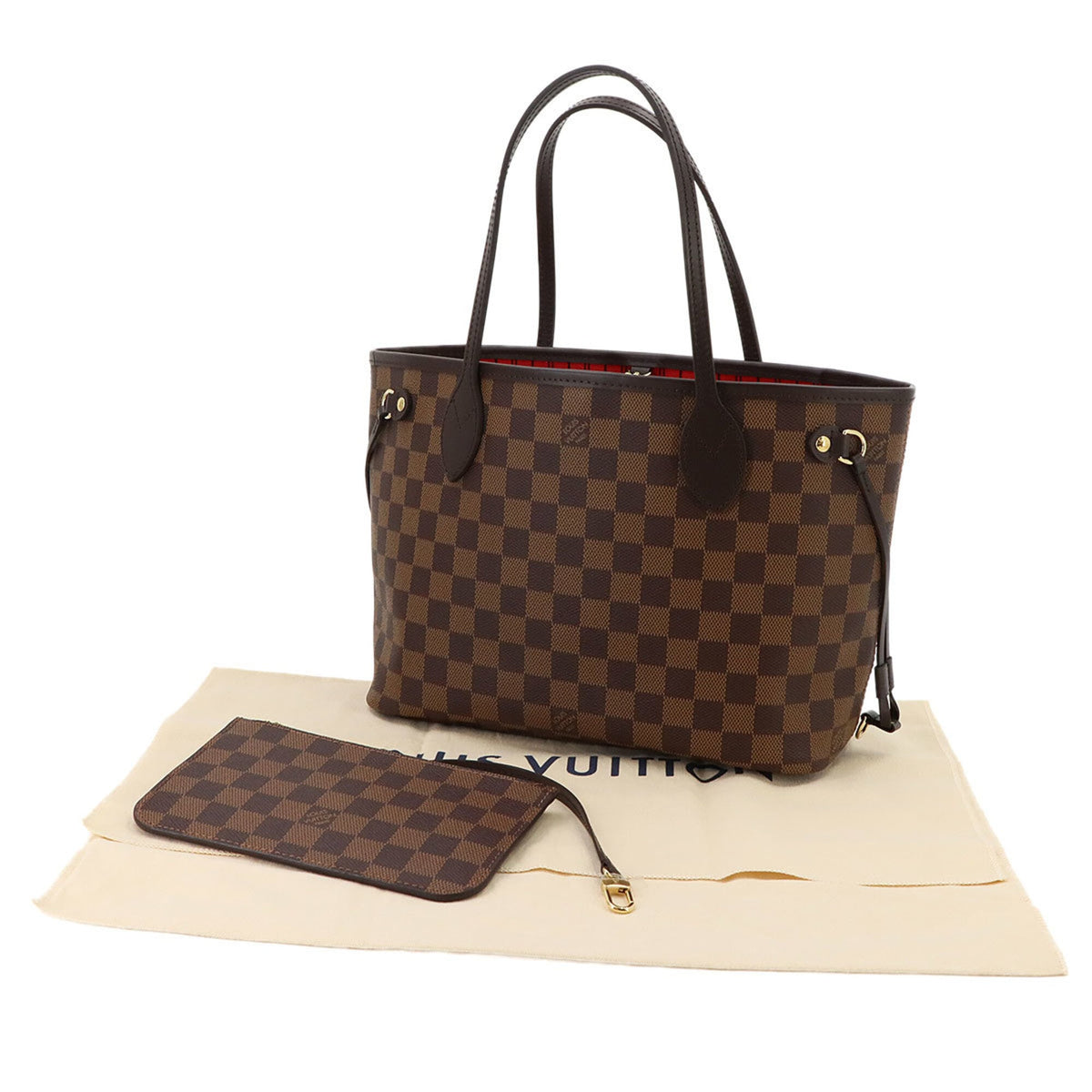 Louis Vuitton Brown Damier Canvas Ebene Damier Canvas Handbag Tote Bag (Pre-Owned)