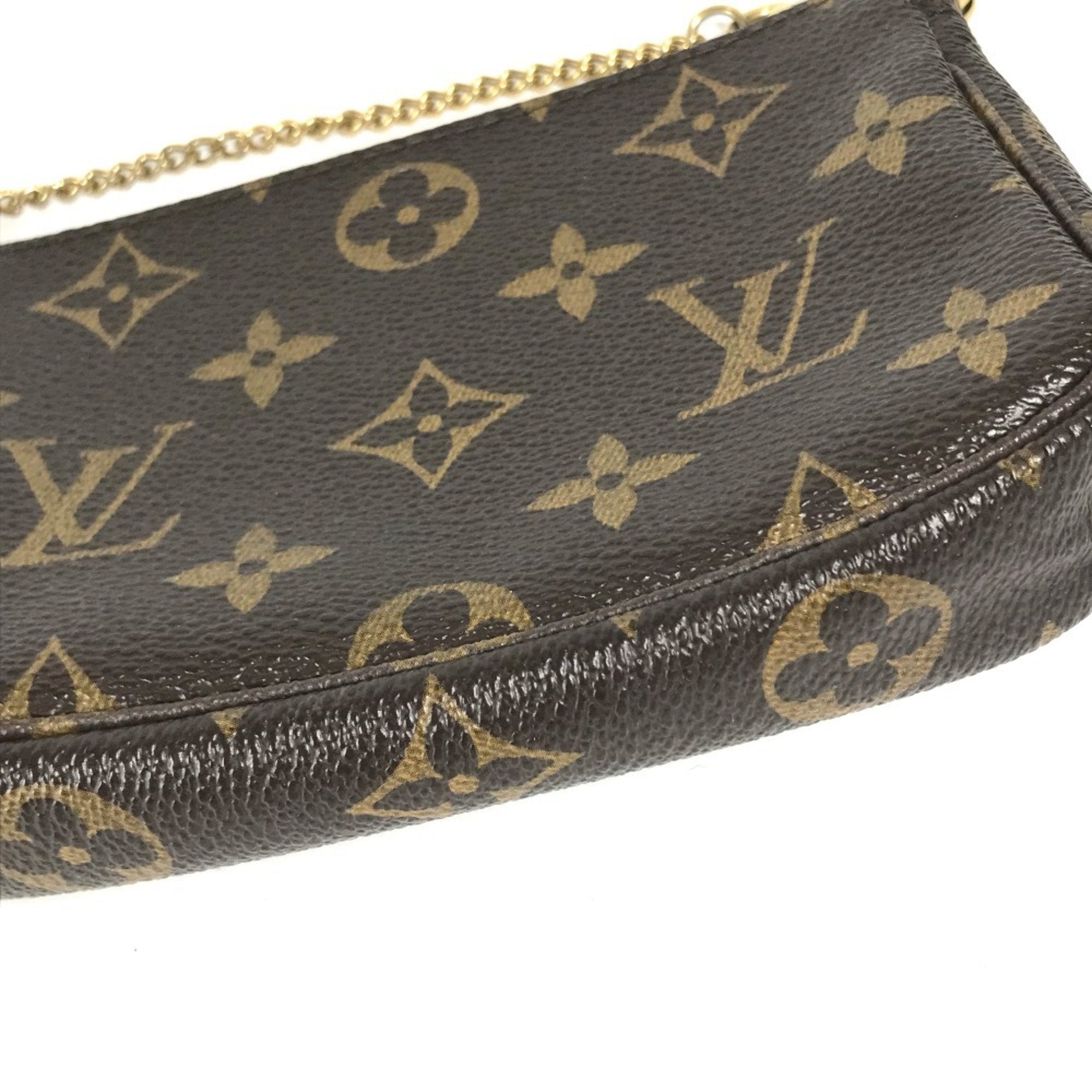 Louis Vuitton Brown Canvas Handbag Pochette (Pre-Owned)