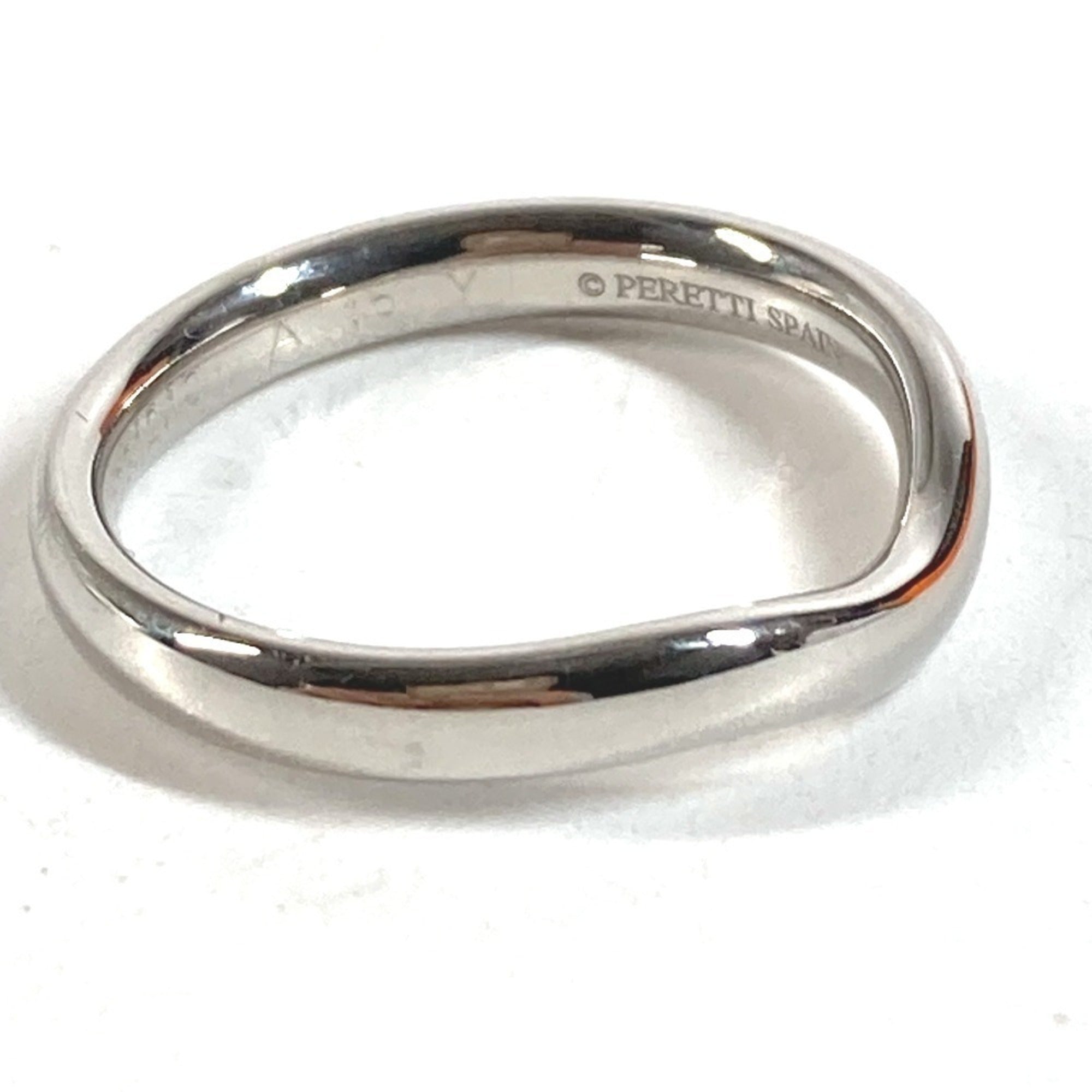Tiffany Silver Platinum 950 Band Ring (Pre-Owned)