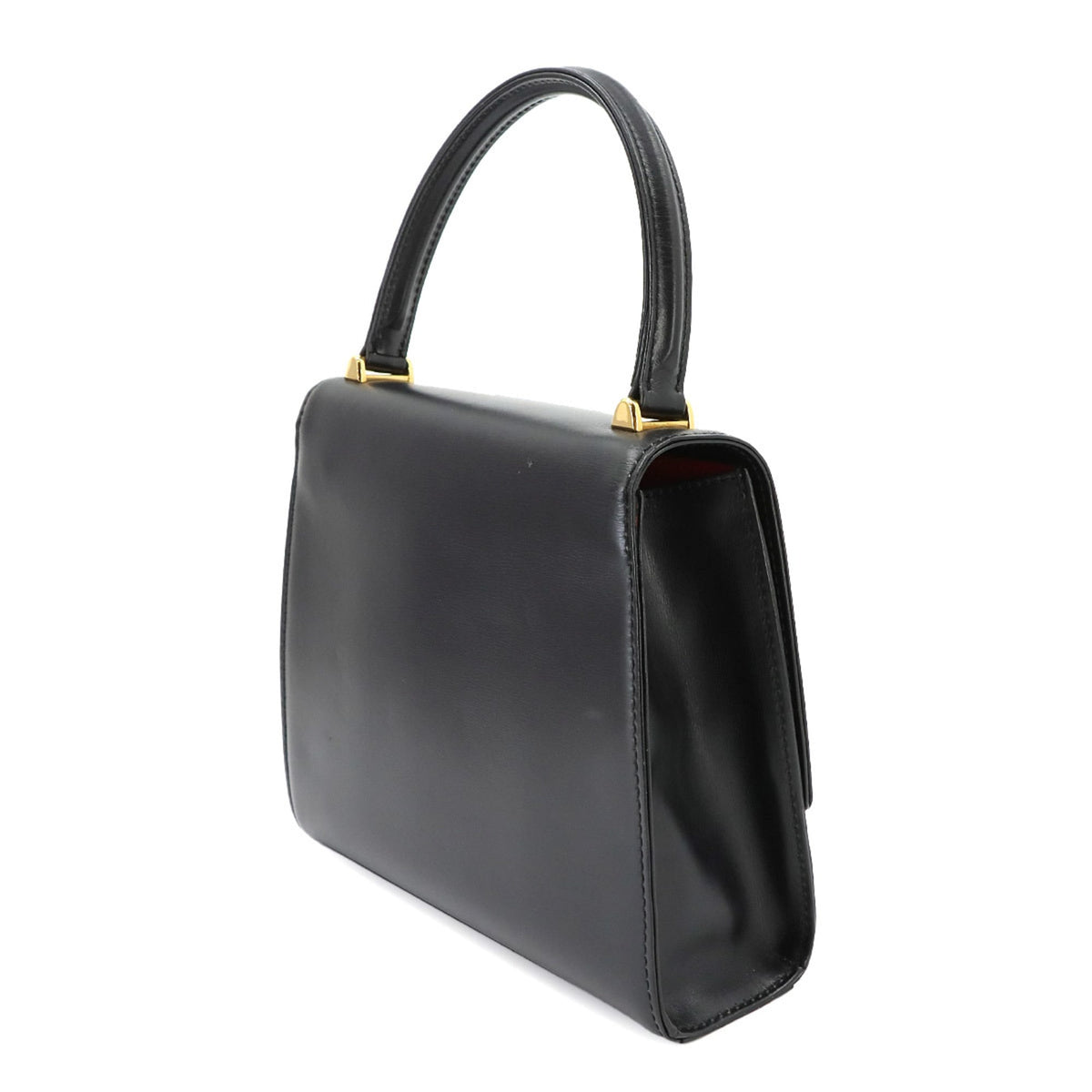 Louis Vuitton Black Noir Leather Handbag (Pre-Owned)