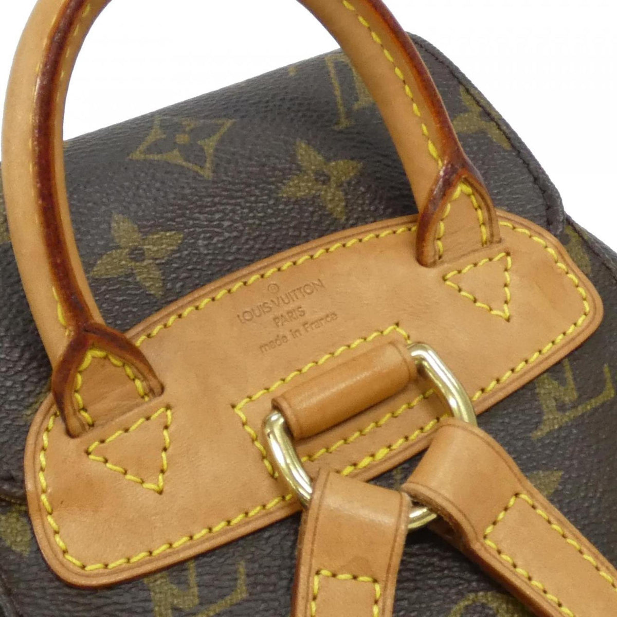 Louis Vuitton Marron Coated Canvas Backpack (Pre-Owned)
