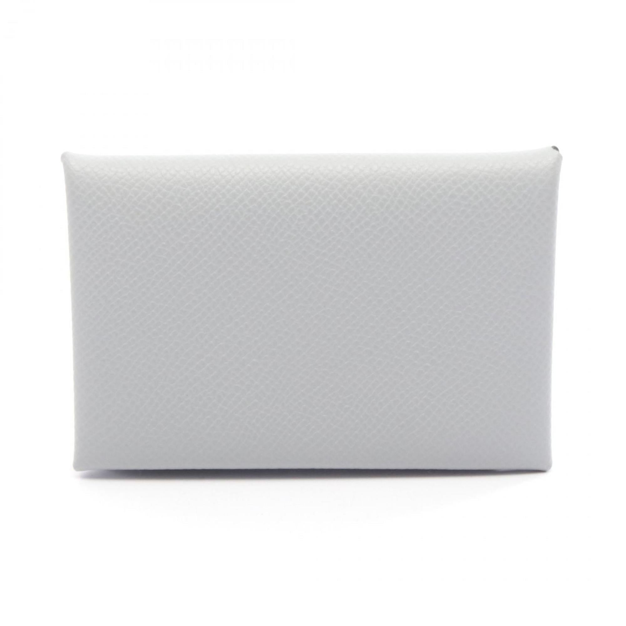 Hermes Blue Epsom Leather Coin Purse/Coin Case (Pre-Owned)