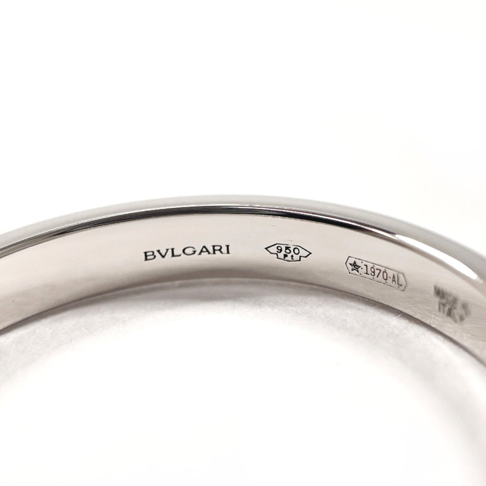 Bvlgari Silver Platinum 950 Wedding Ring (Pre-Owned)