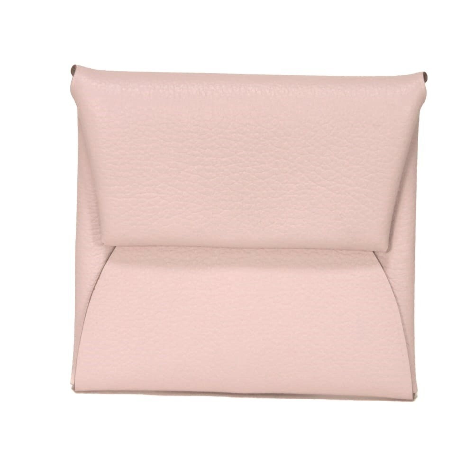 Hermes Pink Evercalf Leather Coin Purse/Coin Case (Pre-Owned)