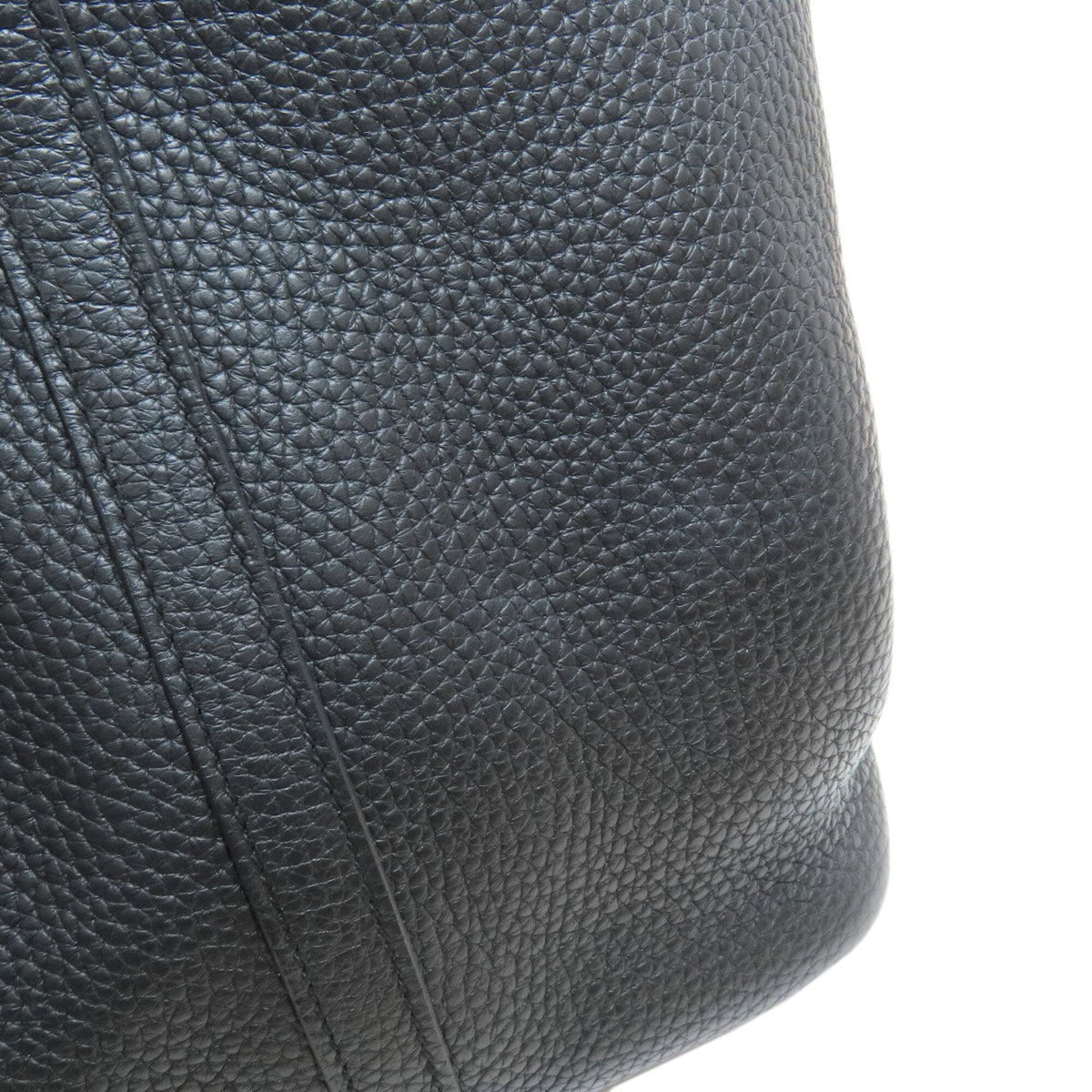 Hermes Picotin Black Taurillon Clemence Leather Handbag (Pre-Owned)