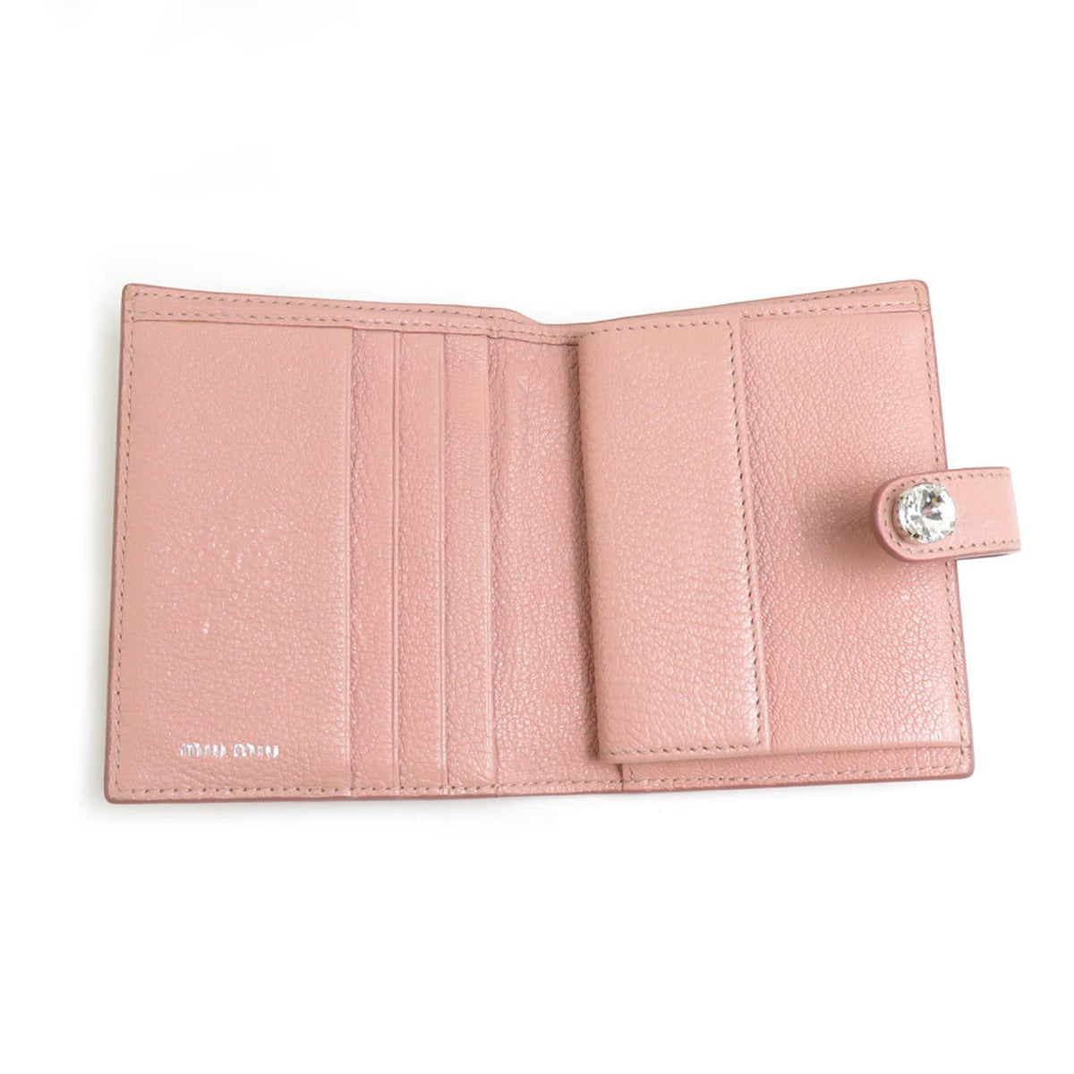 Miu Miu Pink Leather Wallet (Bi-Fold) (Pre-Owned)