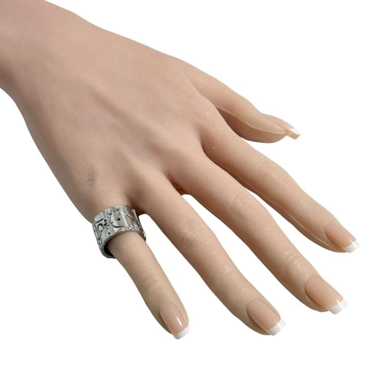 Christian Dior Silver Silver 925 Band Ring (Pre-Owned)