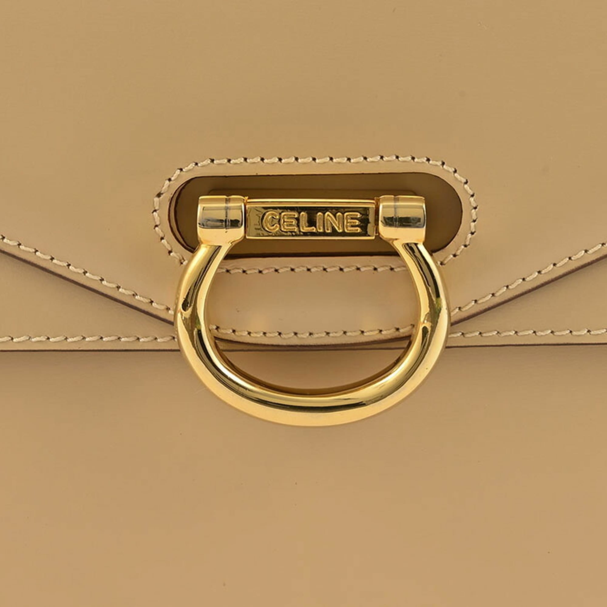 Celine Beige Leather Handbag (Pre-Owned)