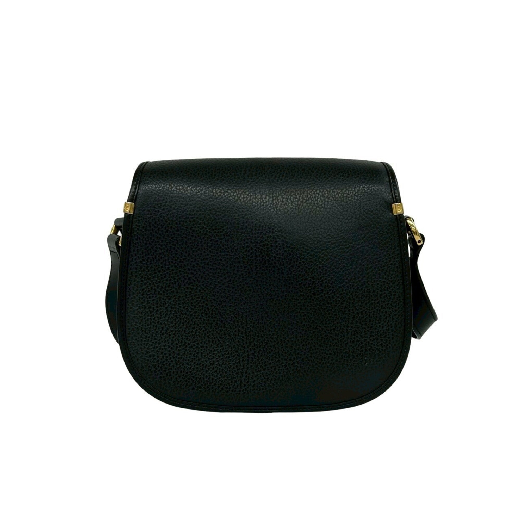 Gucci Black Leather Pochette Shoulder Bag (Pre-Owned)