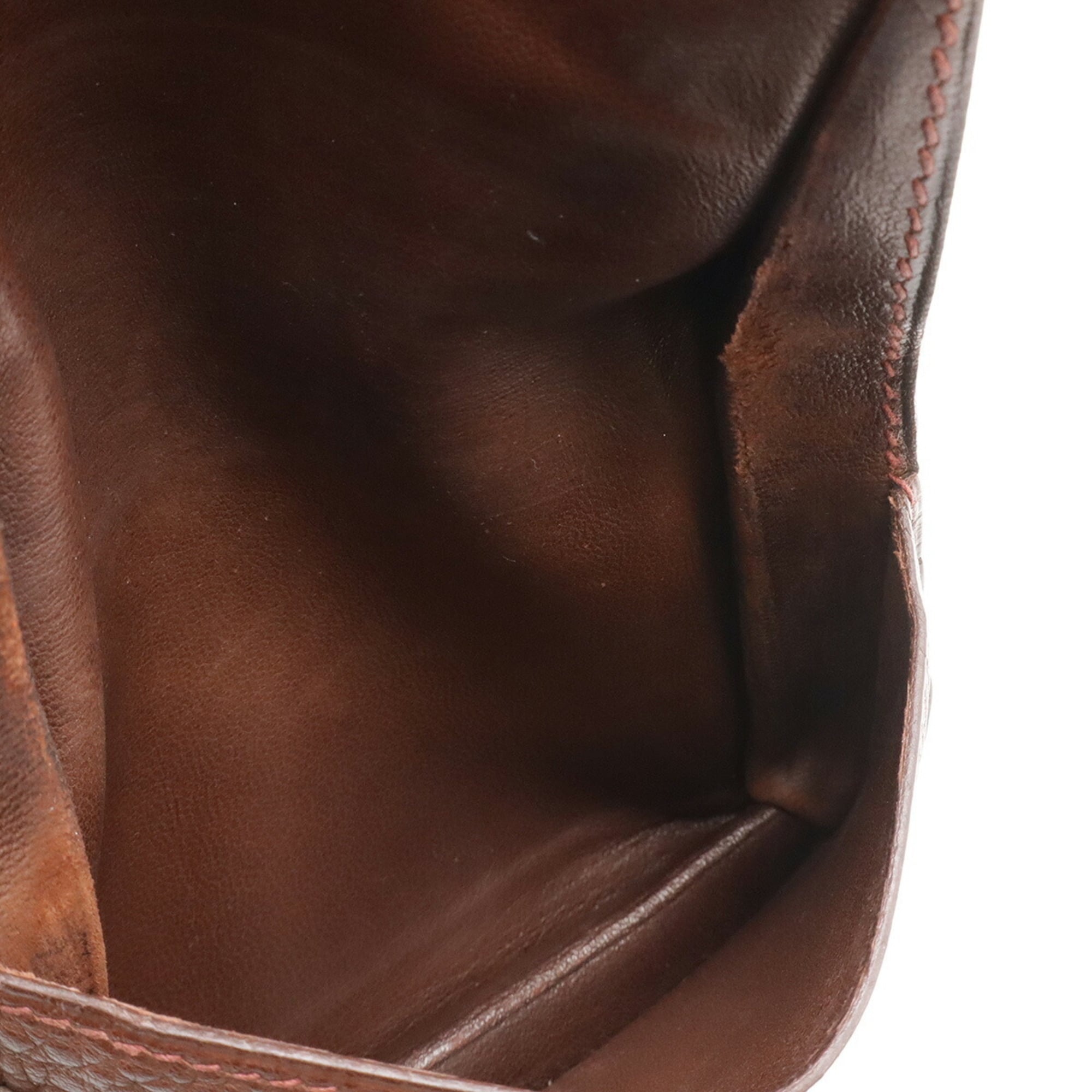 Hermes Dogon Brown Togo Leather Coin Purse/Coin Case (Pre-Owned)
